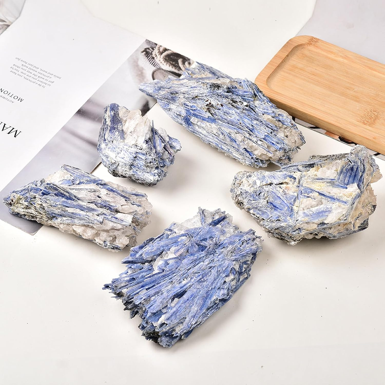 Natural Raw Blue Kyanite Rough Mineral Healing Crystal Irregular Home Decoration