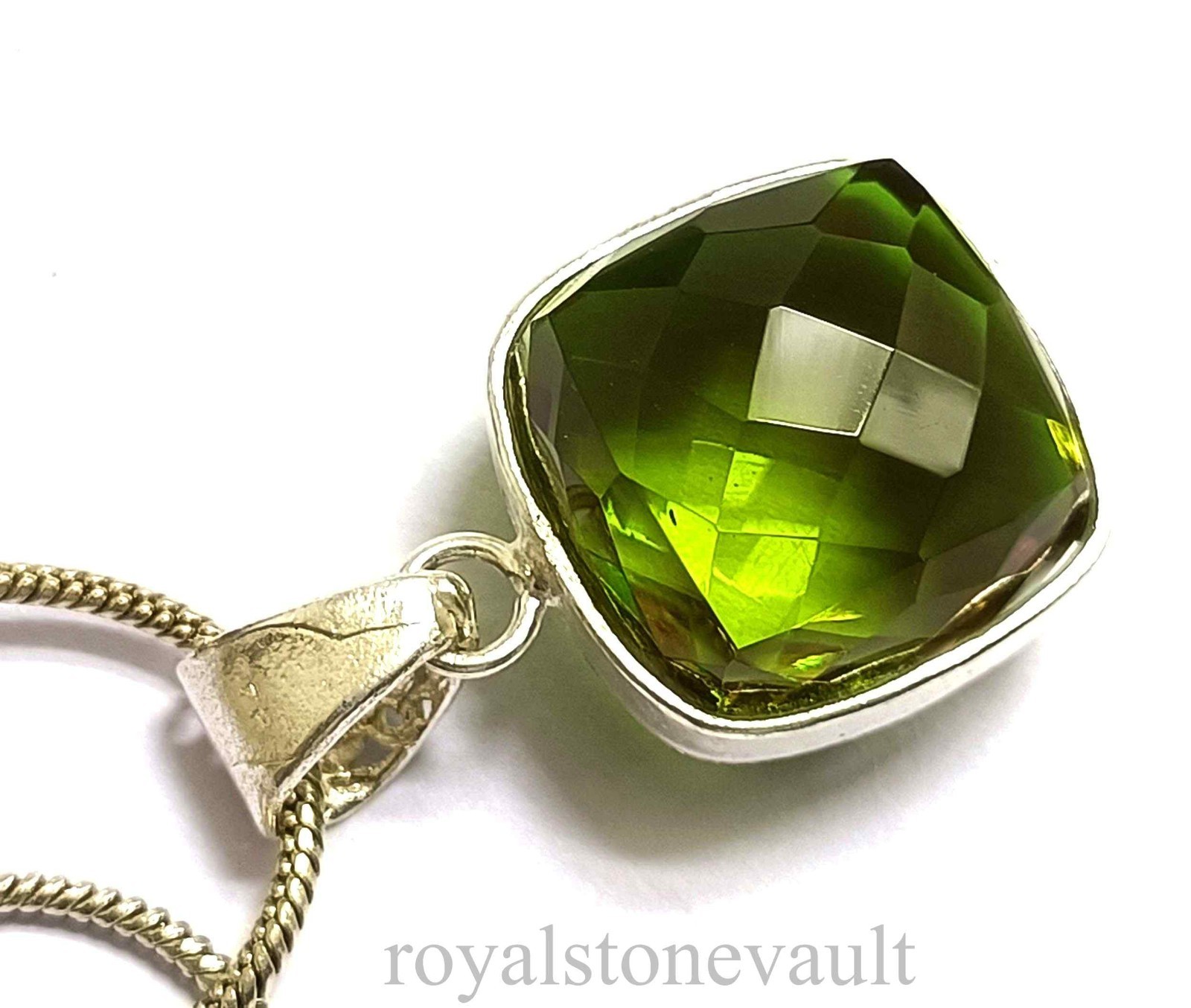 IGL Certified 67.35 Ct Color Change Alexandrite Pendant 925 Sterling Silver 5ANI