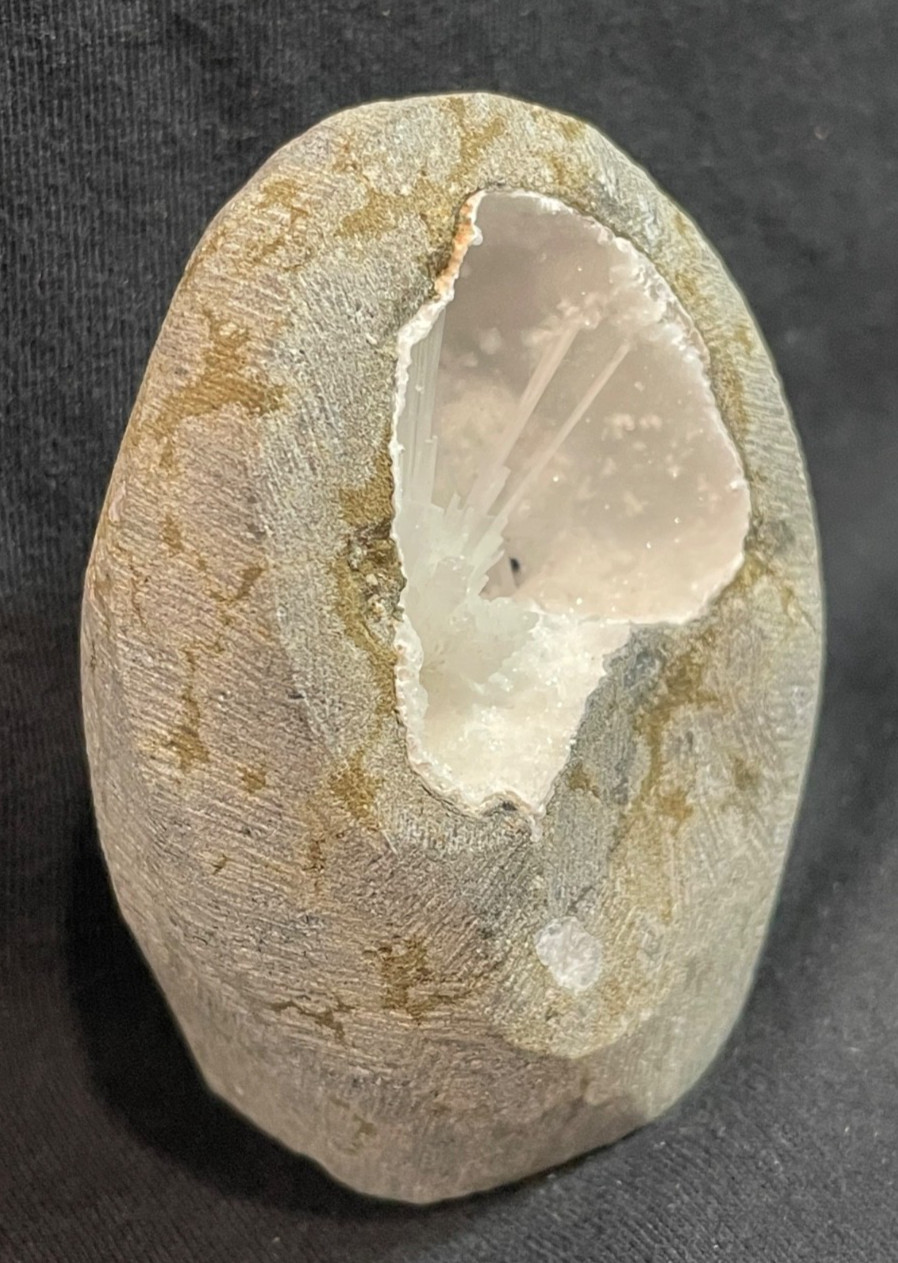 Scolecite bow in geode formation stunning specimen