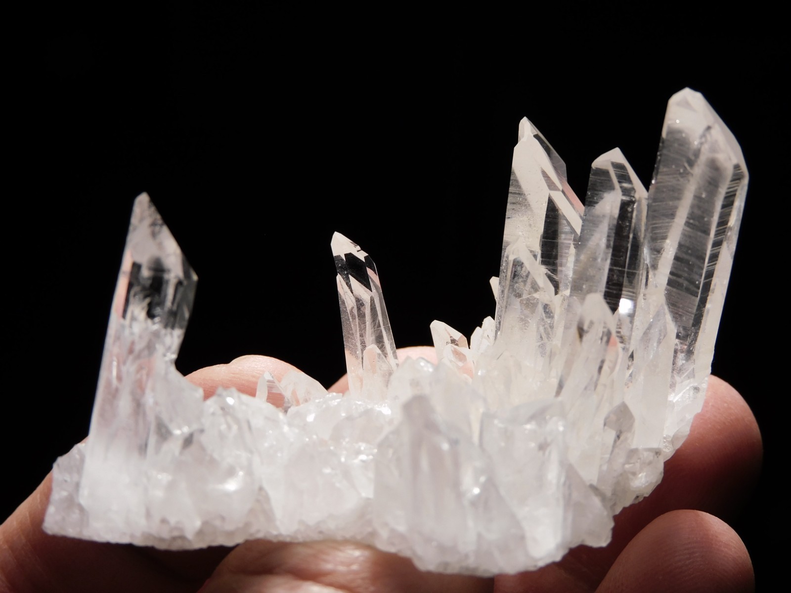 Super TRANSLUCENT Quartz Crystal BURR Cluster Collier Creek ARKANSAS 48.5gr