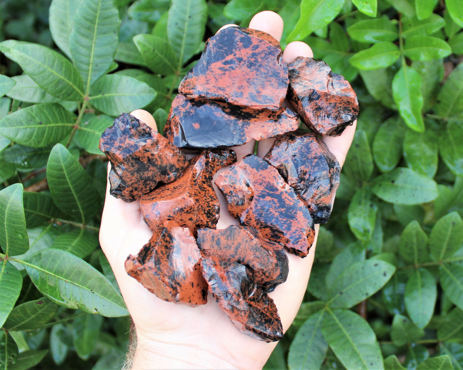 Raw Natural Mahogany Obsidian Bulk Wholesale Lots – Rough Obsidian Crystals