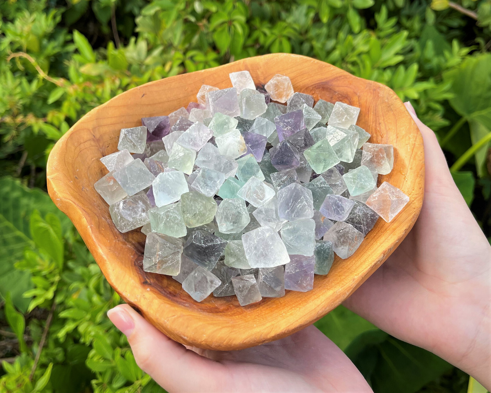 8 oz Fluorite Octahedron Natural Raw: ‘A’ Grade Specimens 1/2 lb