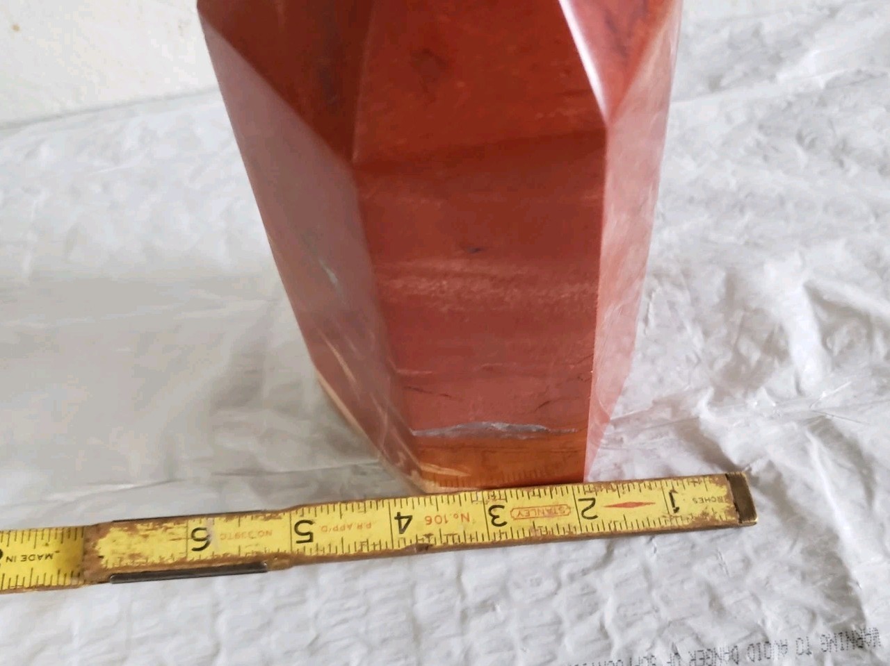 7.5″ Red Jasper Crystal Tower 4lb 12oz Weight Multicolored Rare