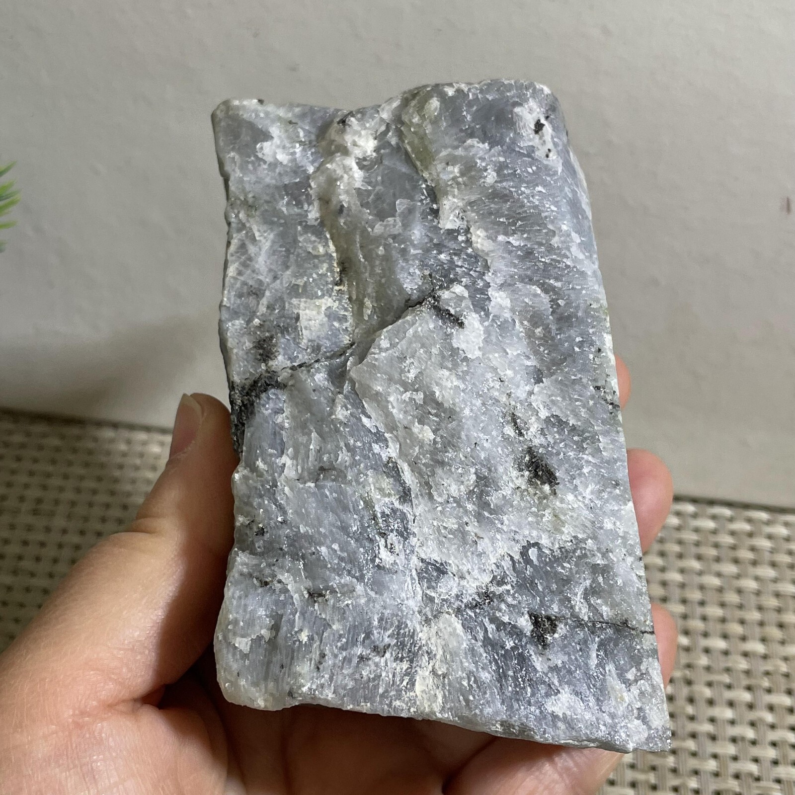497g rough Purple Light Labrador Quartz Crystal Stone Specimens healing