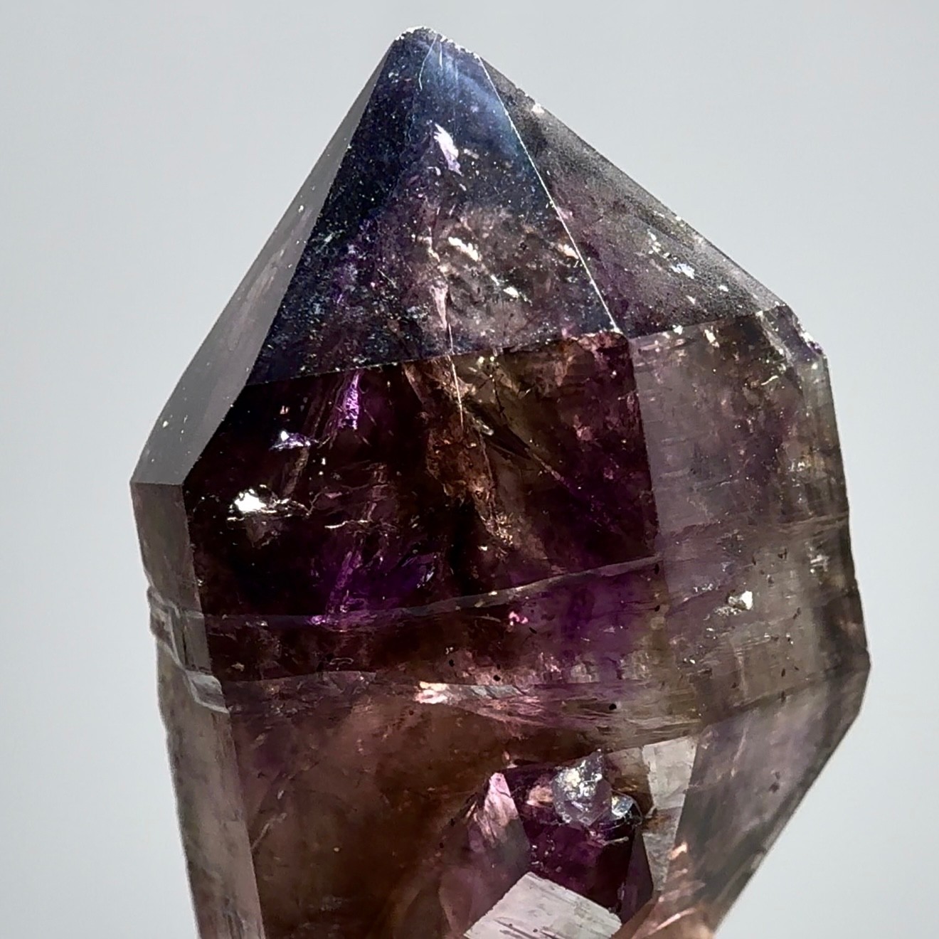 Moving Bubble! RARE Elestial ET Rainbow Grape Jelly Shangaan Amethyst Enhydro
