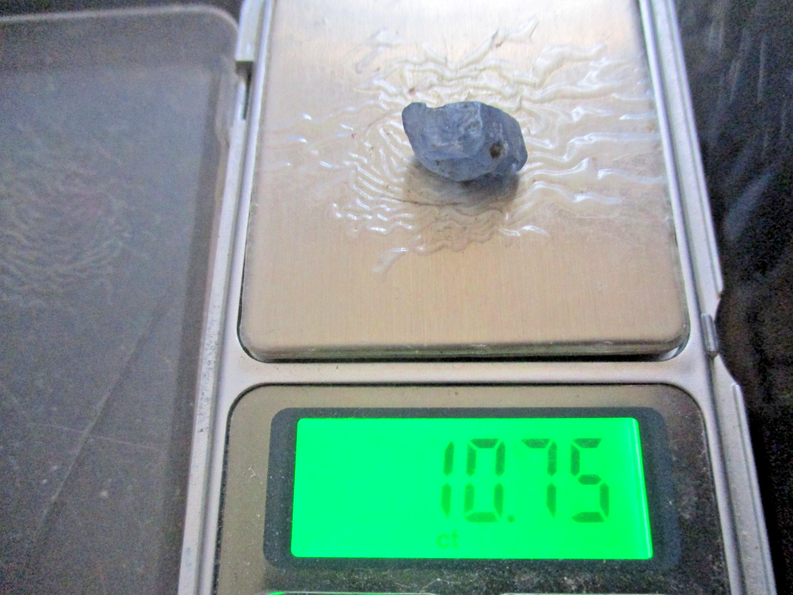 Natural Blue Sapphire Crystal Specimen, 10.75 Carats, Jammu Kashmir Origin