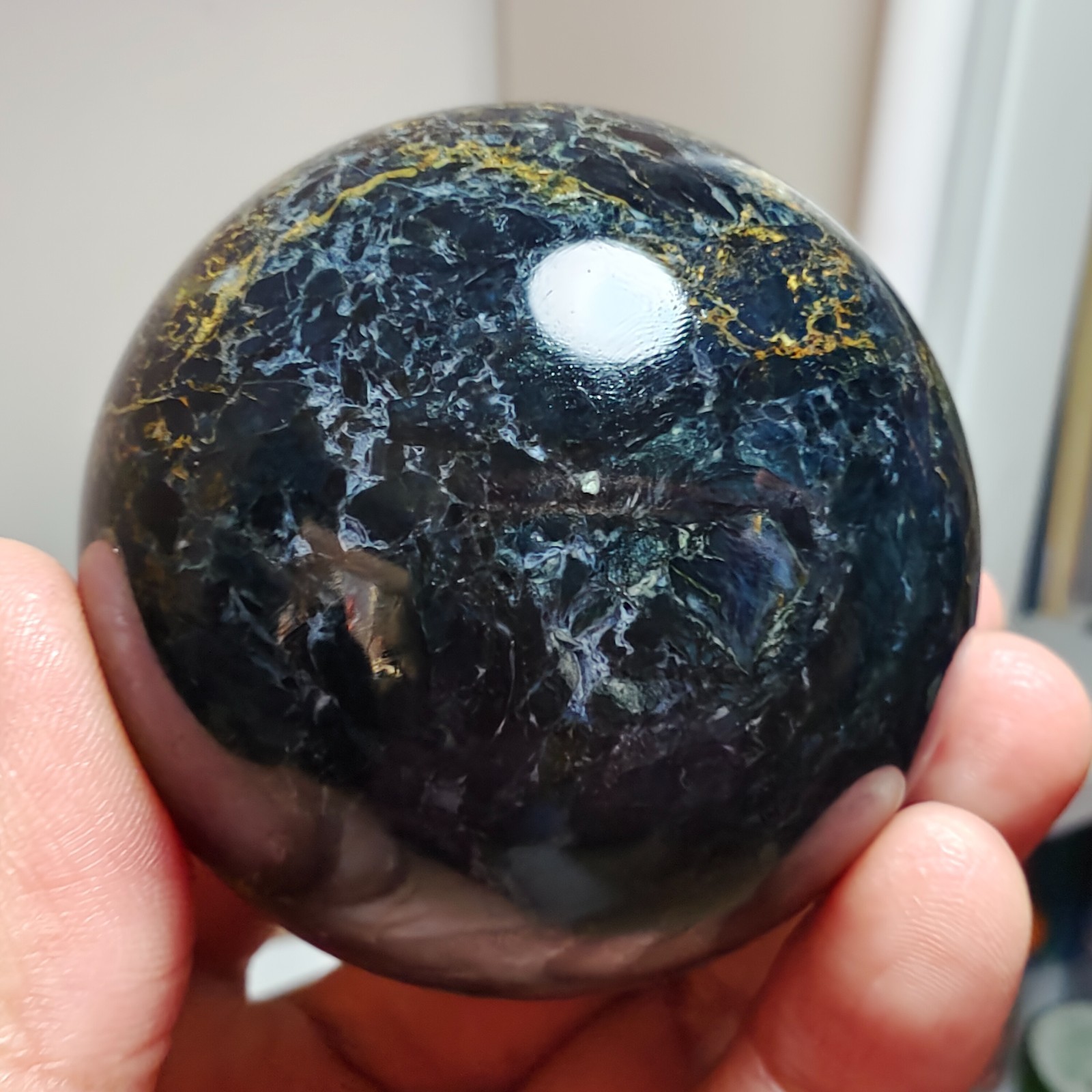 290g WOW! Natural Rare Pietersite Crystal ball Quartz Sphere Healing