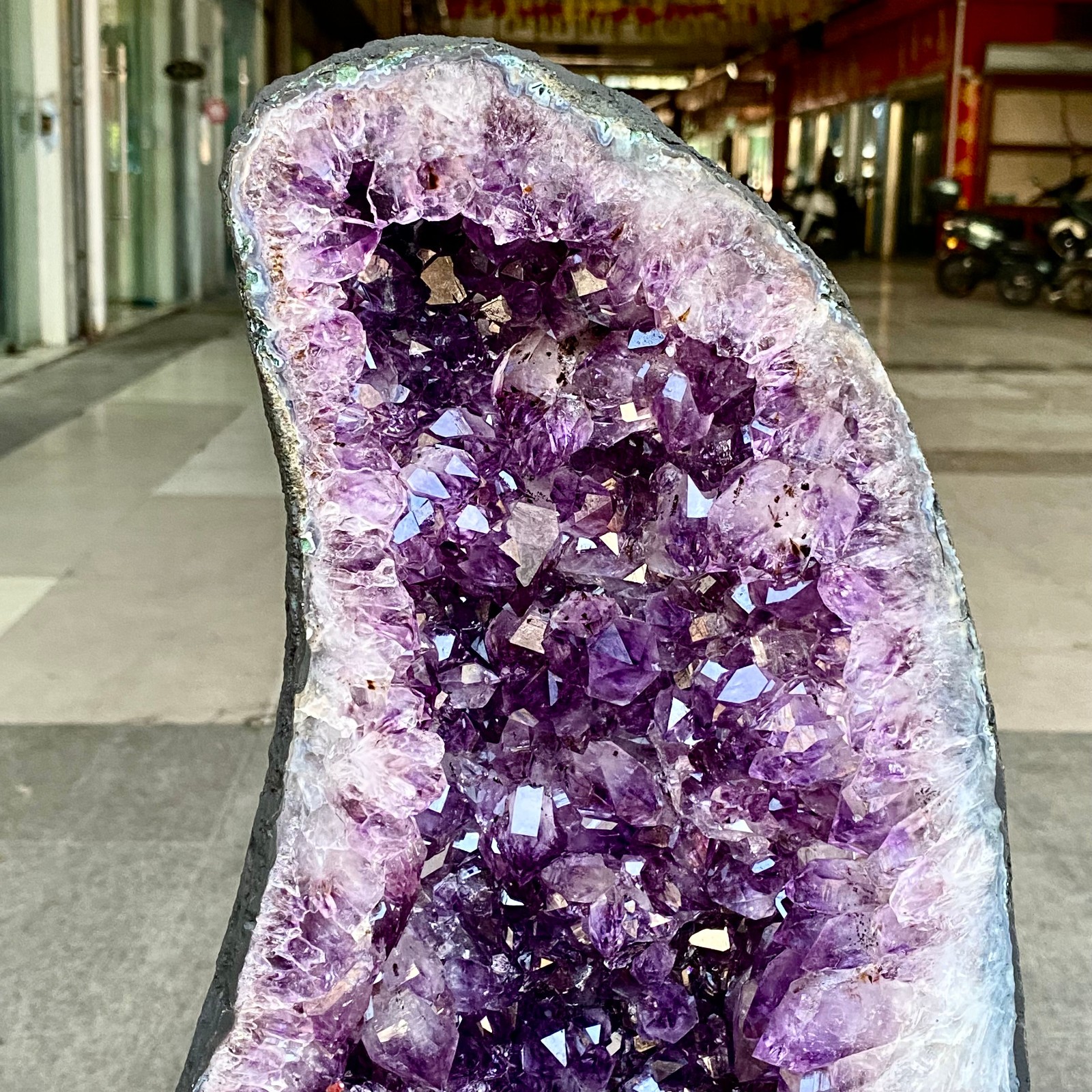 33.5LB Large Natural Amethyst Geode Cathedral Crystal Cluster Specimen Healing