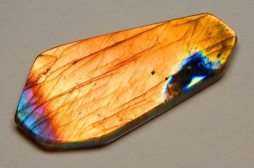 Natural Labradorite Slab, 1.25″ – 9″ High Flash Polish Labradorite, Pick a Size