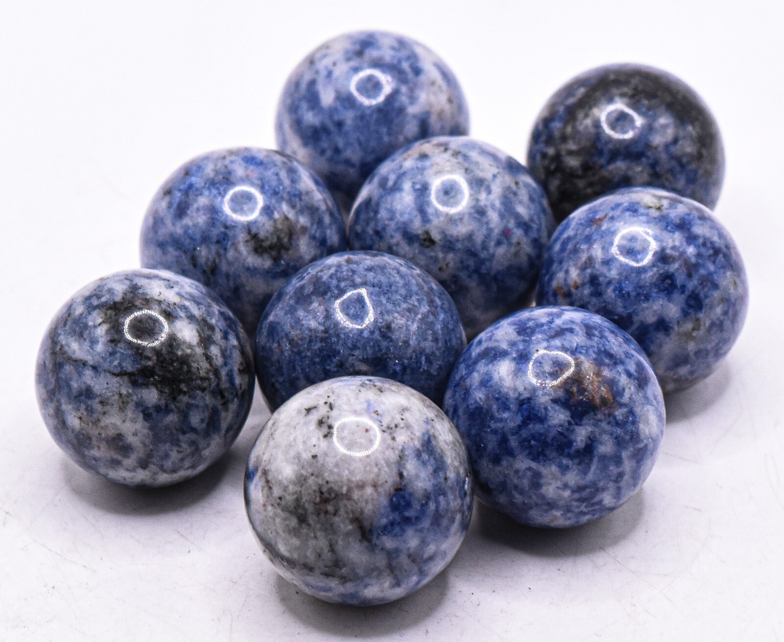 25mm Blue Sodalite w/ Inclusions Sphere Polished Crystal Mineral – China (1PC)