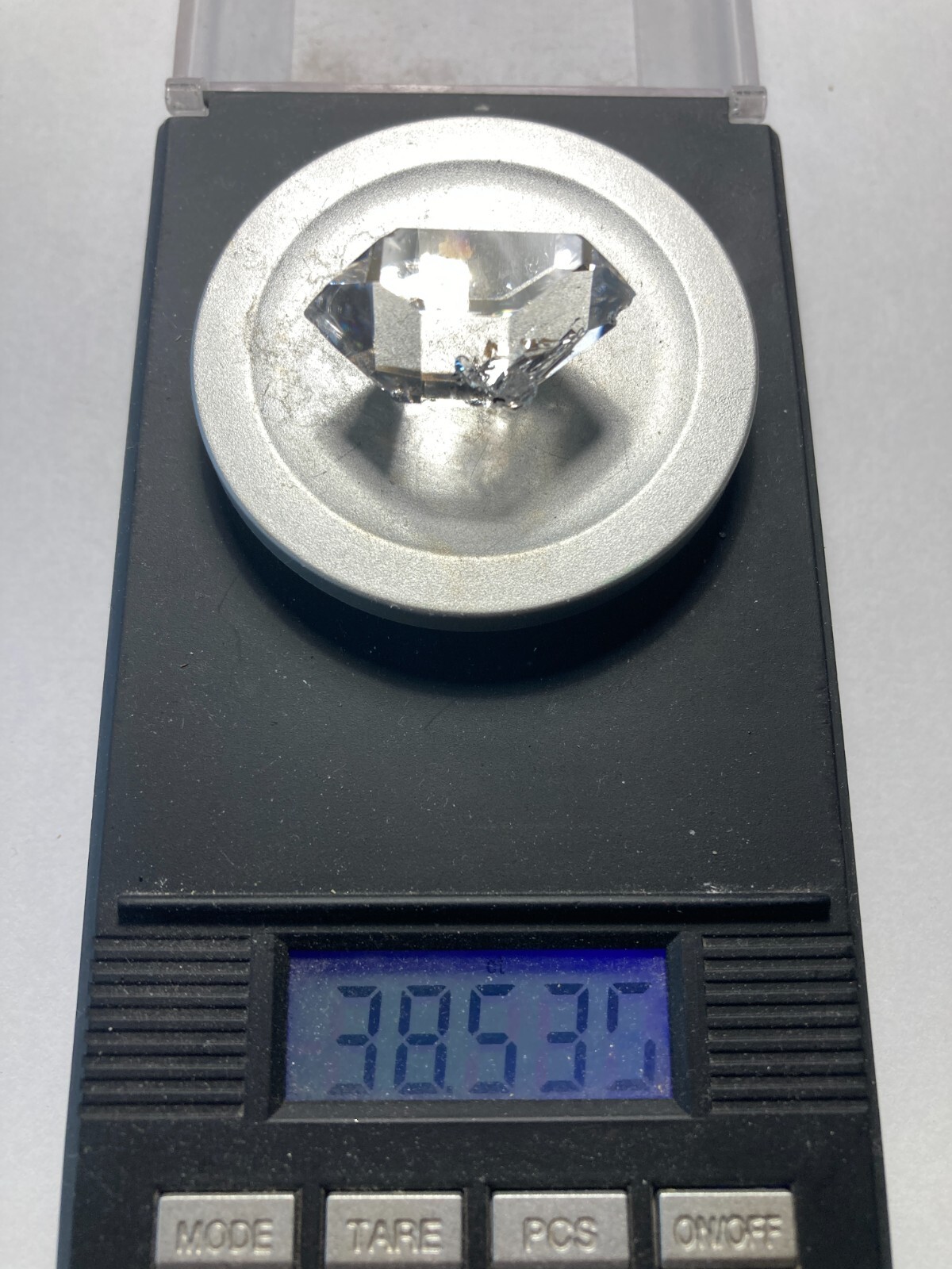 Herkimer NY AA + Diamond NEW TREASURE BOX 26mm x 17mm, 38.52 ct sec A3