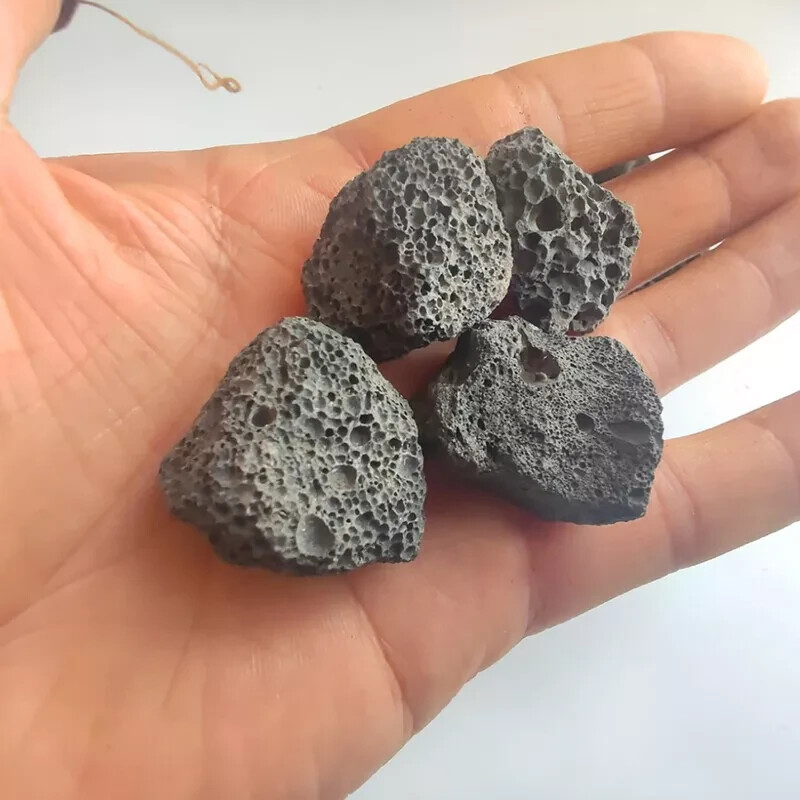 NEWFIND Raw Lava Stone Rough Volcanic Stone Energy Gemstone Home Decor Gifts