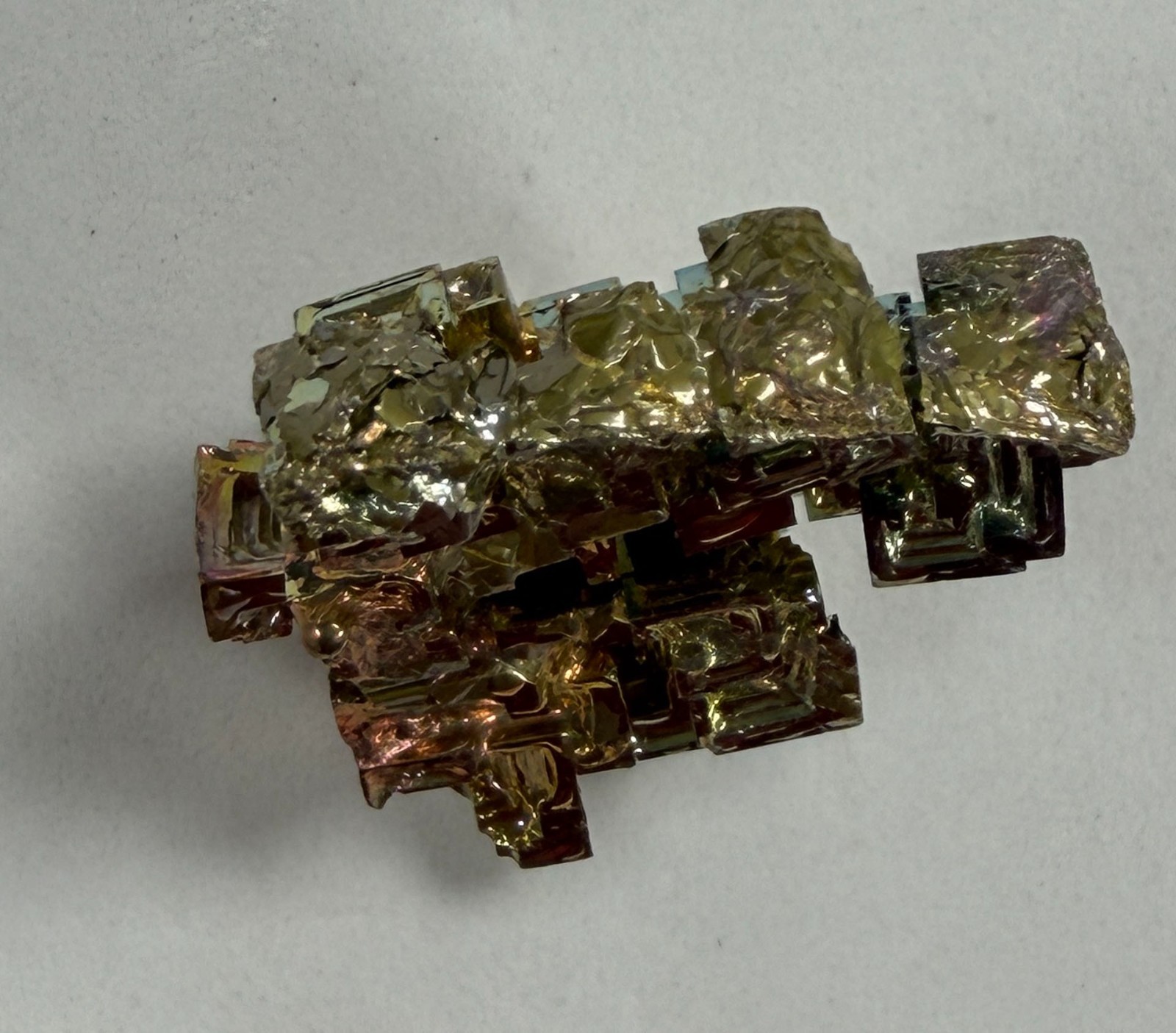 Rainbow Bismuth Crystal Self-Standing Step Cluster Grown in Germany 16.60g