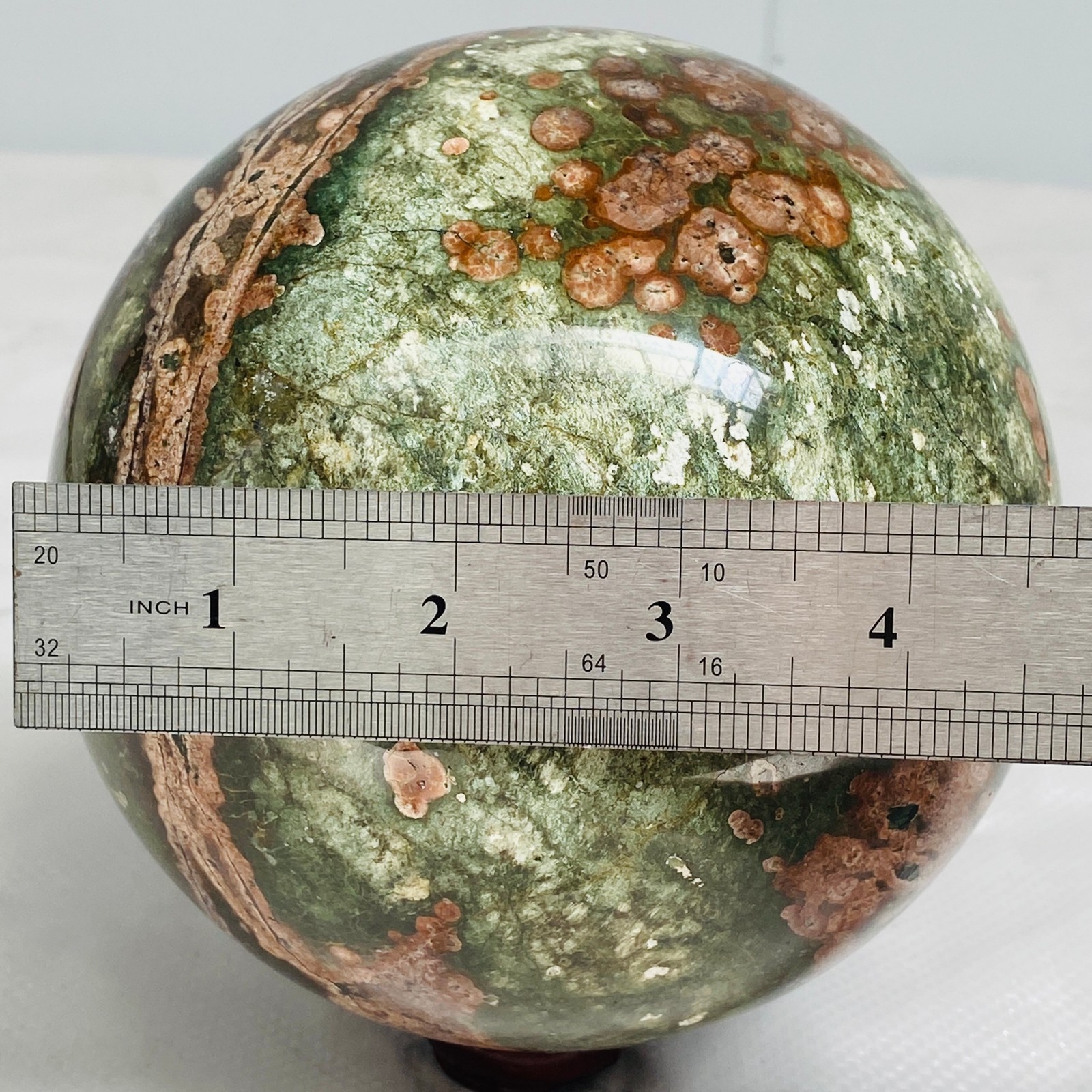 Natural Polished Pink cherry blossom agate BALL Madagascar 3740G ( 8.24LB )