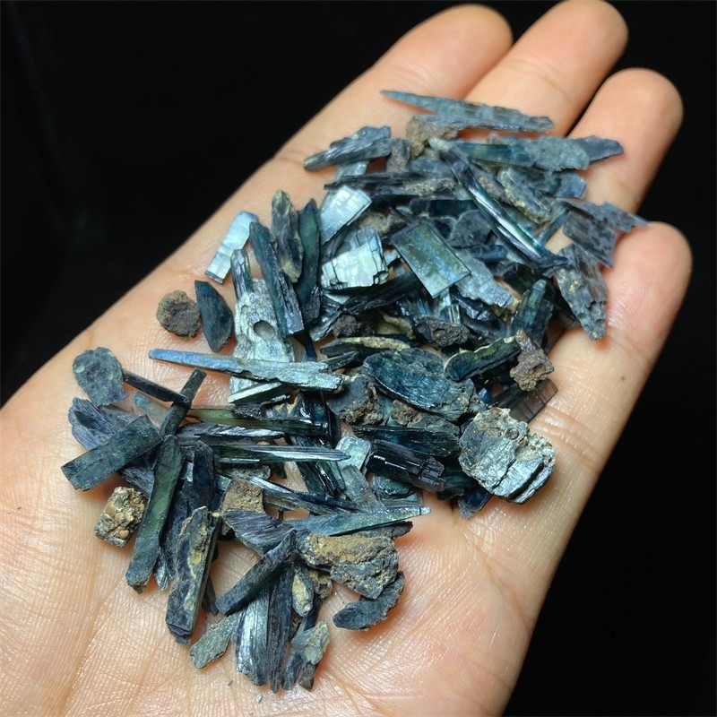 100ct EXCELLENT CLEAR BLUE GREEN VIVIANITE CRYSTALS SPECIMEN FROM Brazil