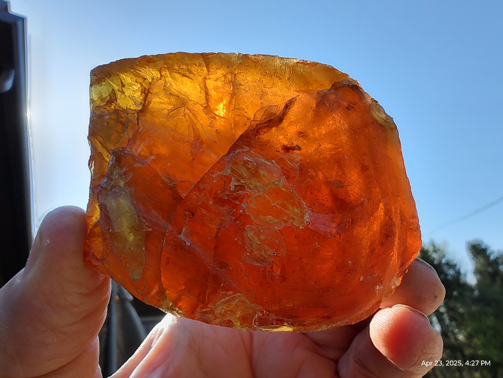 Andara Spiritual Healing MASTER Ambur Orange Andara Crystal 185 Gram