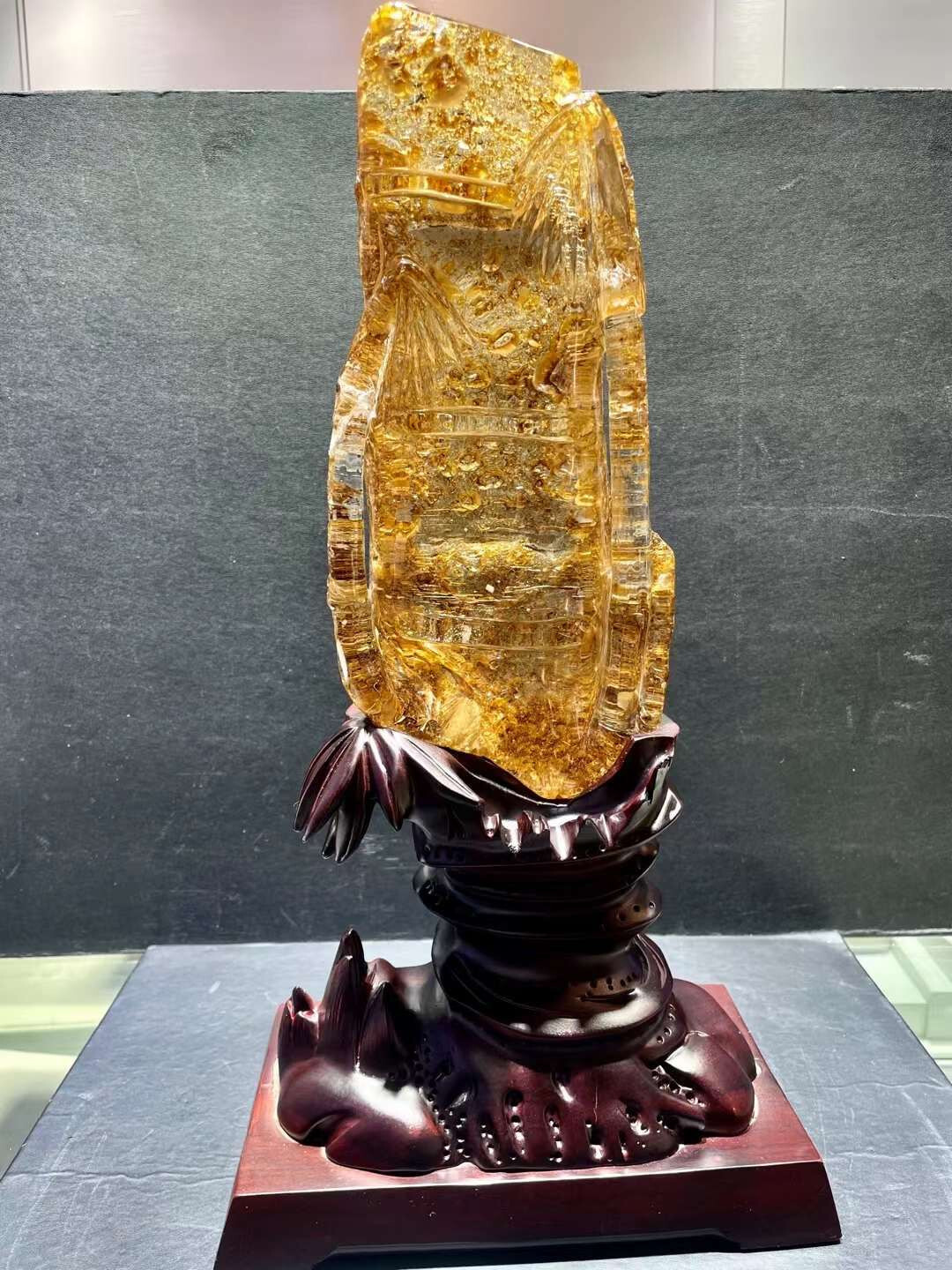 10.5LB Top Natural Fire Quartz bamboo Crystal Cluster Mineral Specimen Reiki