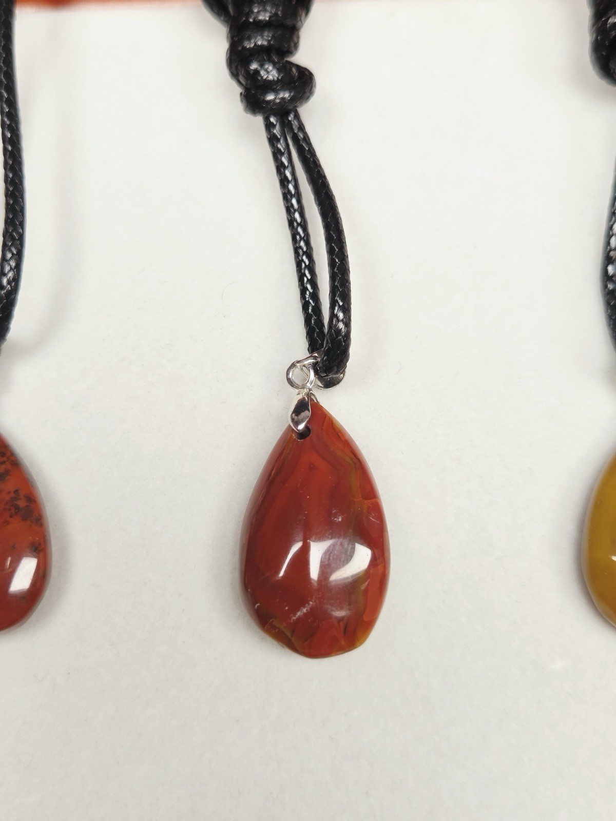 Vibrant Red Agate Teardrop Charm Set | Natural Healing Crystal Jewelry DIY