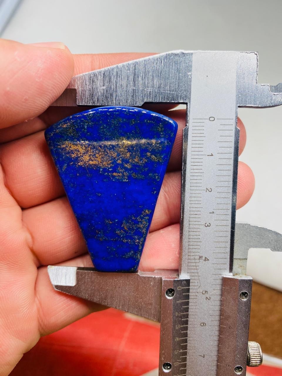 Lapis Lazuli Cushion Shape Polished Loose Stone Natural Blue With Pyrite Mix
