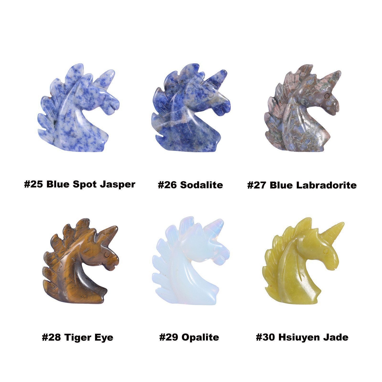 2.2 Inch Unicorn Crystal Figurines