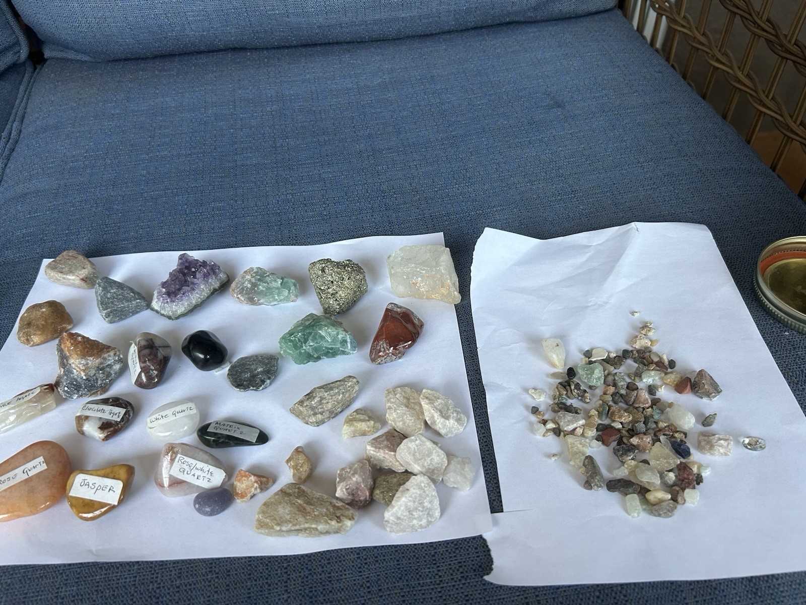 Lot of Stones Various Shapes Sizes Minerals Crystals Rocks Carved See Pic (39)