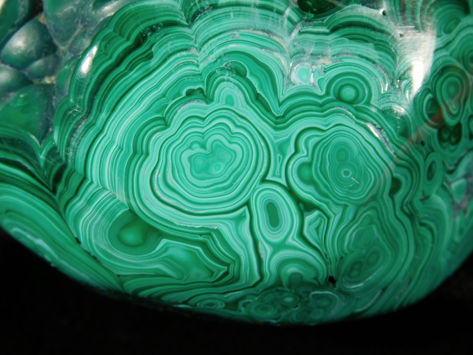 BIG! Polished Deep GREEN Malachite STALACTITE or Stalagmite w/Stand Congo 603gr