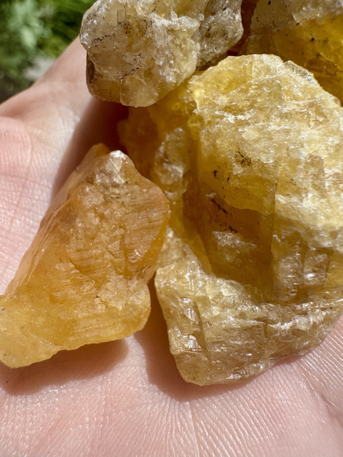 92 Grams Of Raw Natural Yellow Fluorite From France.