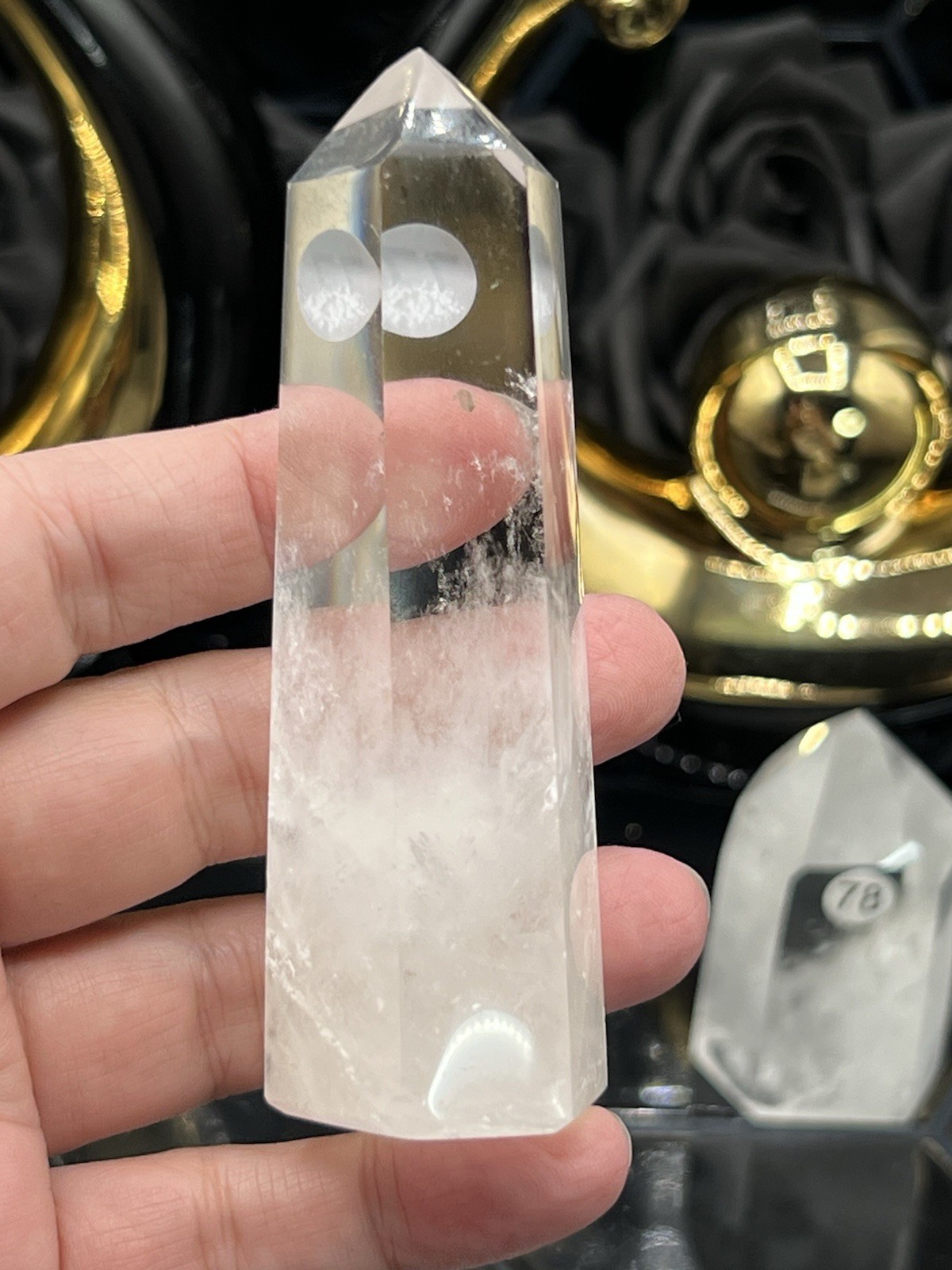 Natural Clear Quartz Polished Points From Brazil Free ship & Gift
