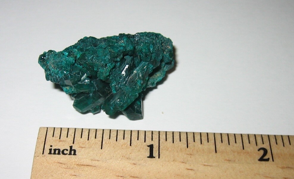 1.25″ RARE BEAUTIFUL NATURAL DIOPTASE CRYSTAL CLUSTER FROM THE CONGO ~ 12.6g *1A