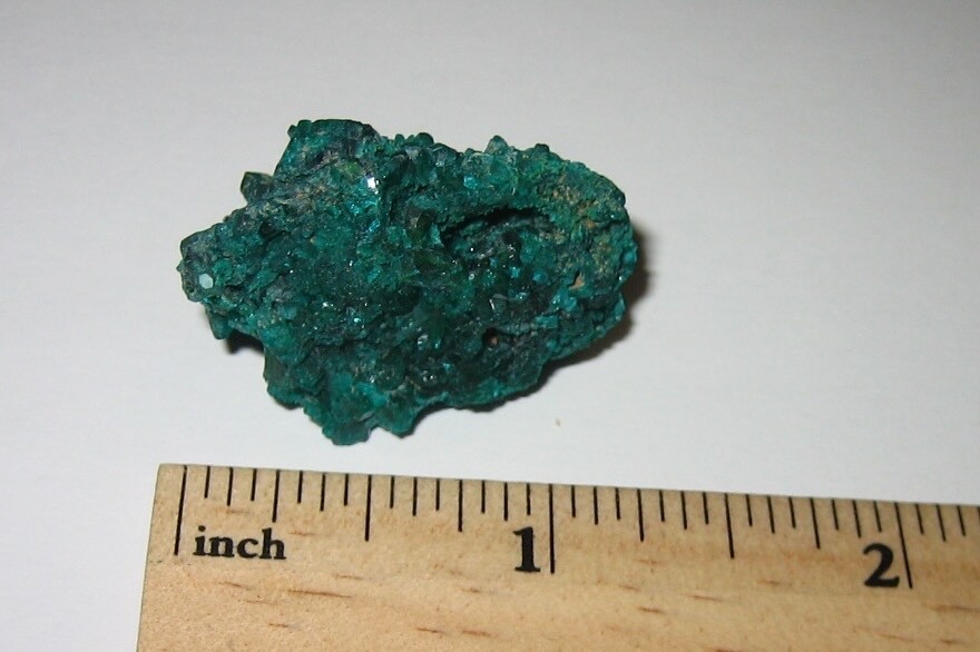 1.25″ RARE BEAUTIFUL NATURAL DIOPTASE CRYSTAL CLUSTER FROM THE CONGO ~ 12.6g *1A