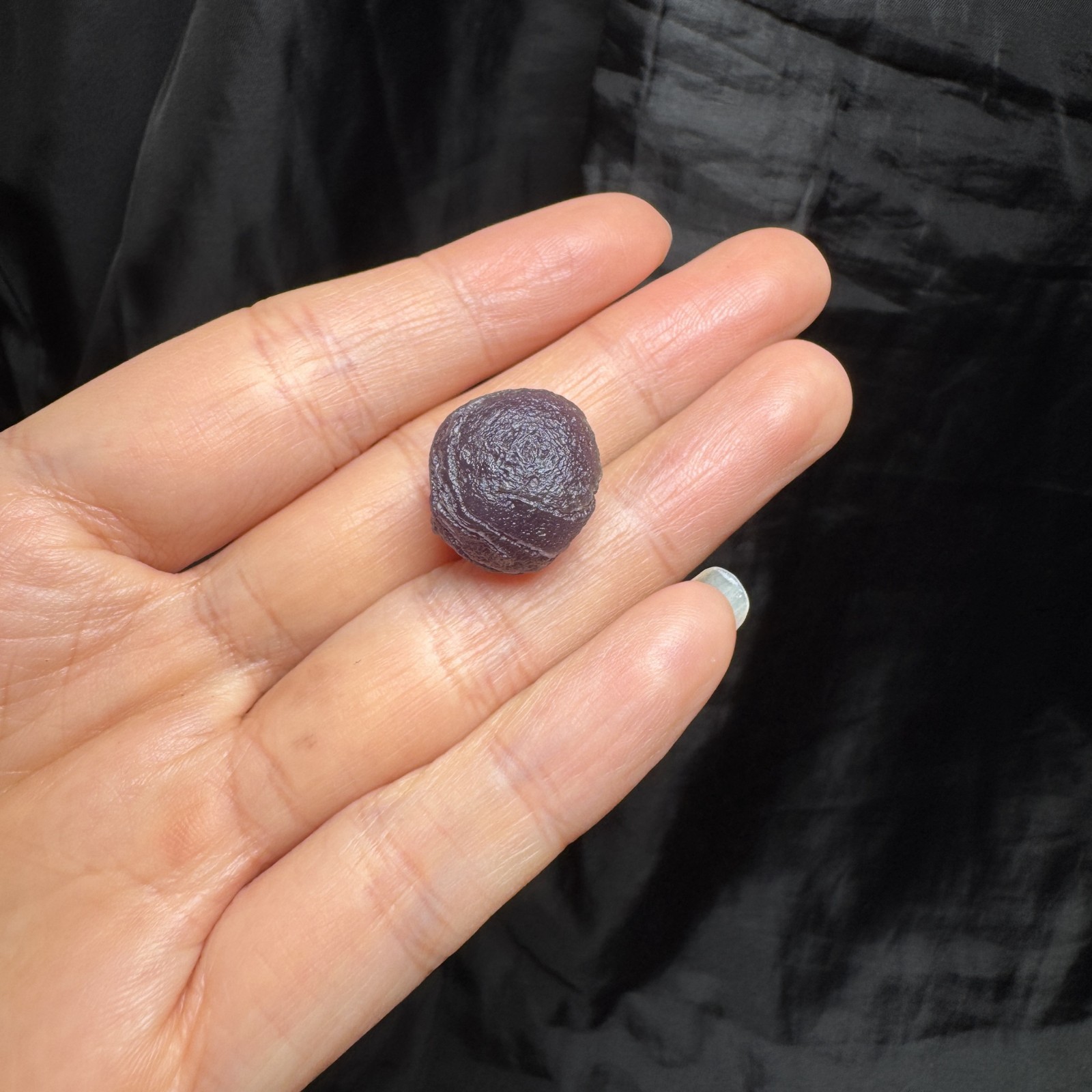 1.8cm/5.7g Raw Alxa Gobi Purple Vein Agate, Mongolia-5400