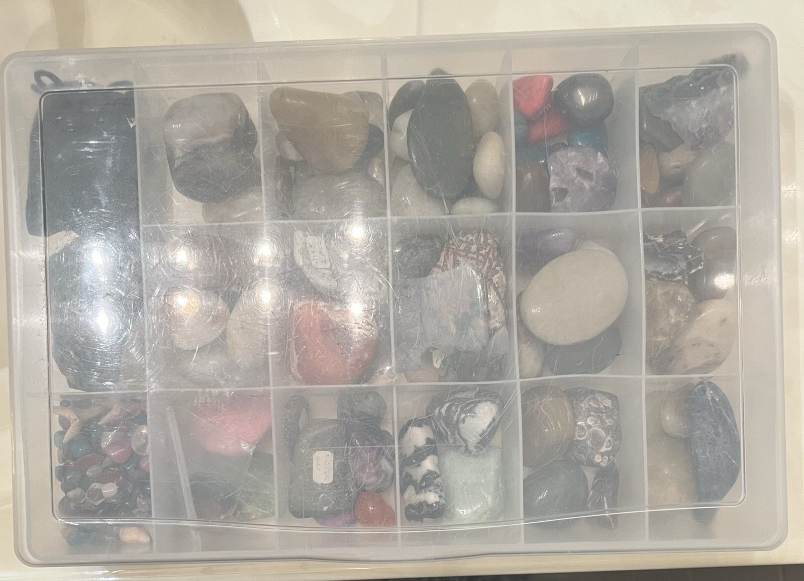 JEWELRY MAKING GEMSTONES 💎 CRYSTALS ROCK KIT W/CASE