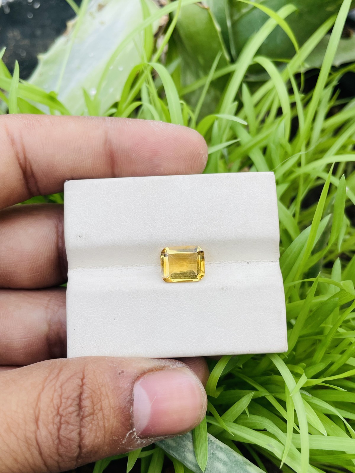 Citrine Octagon Cut Gemstone