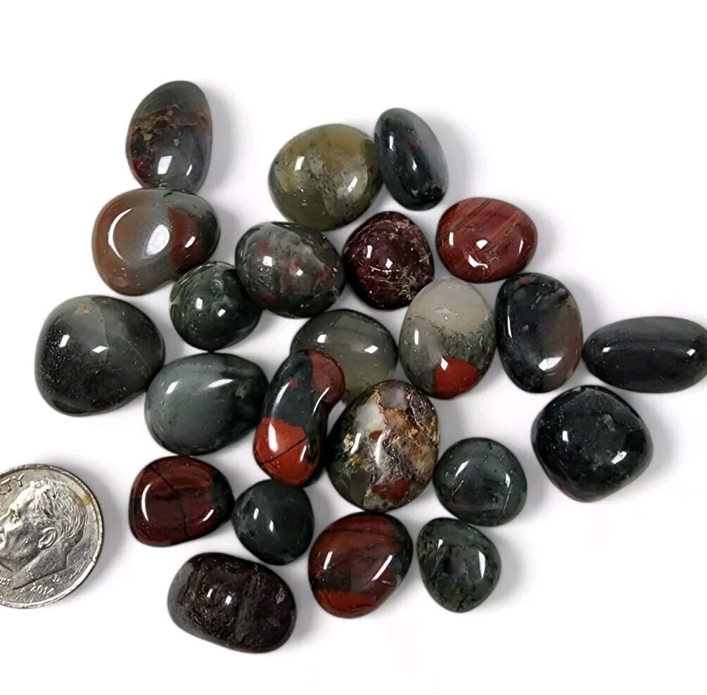 Jasper Bloodstone Polished Stones India 60.2 grams