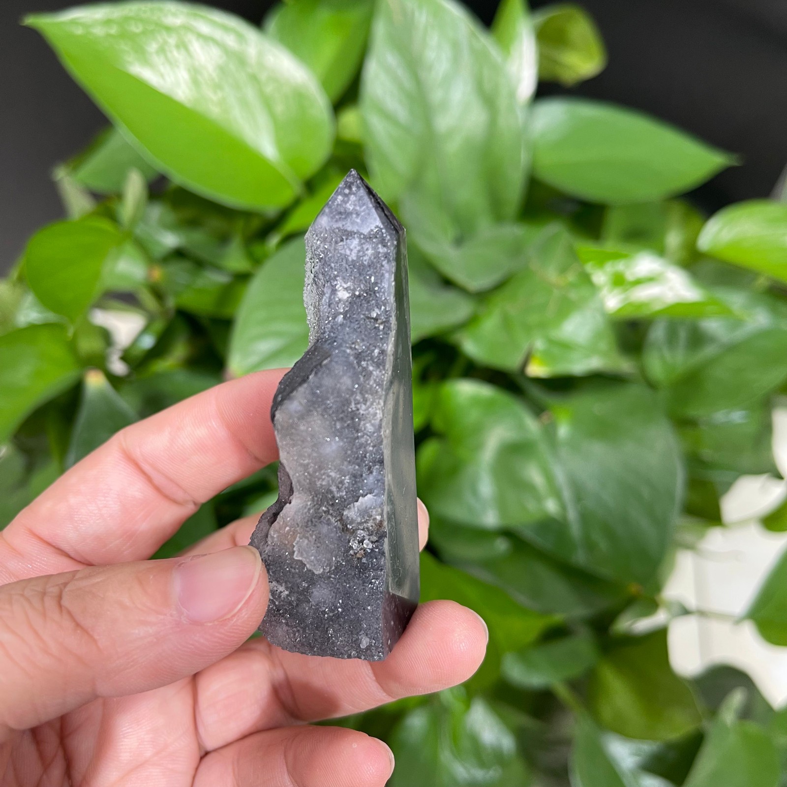 3pcs Natural Sphalerite Crystal Cave obelisk quartz crystal energy column