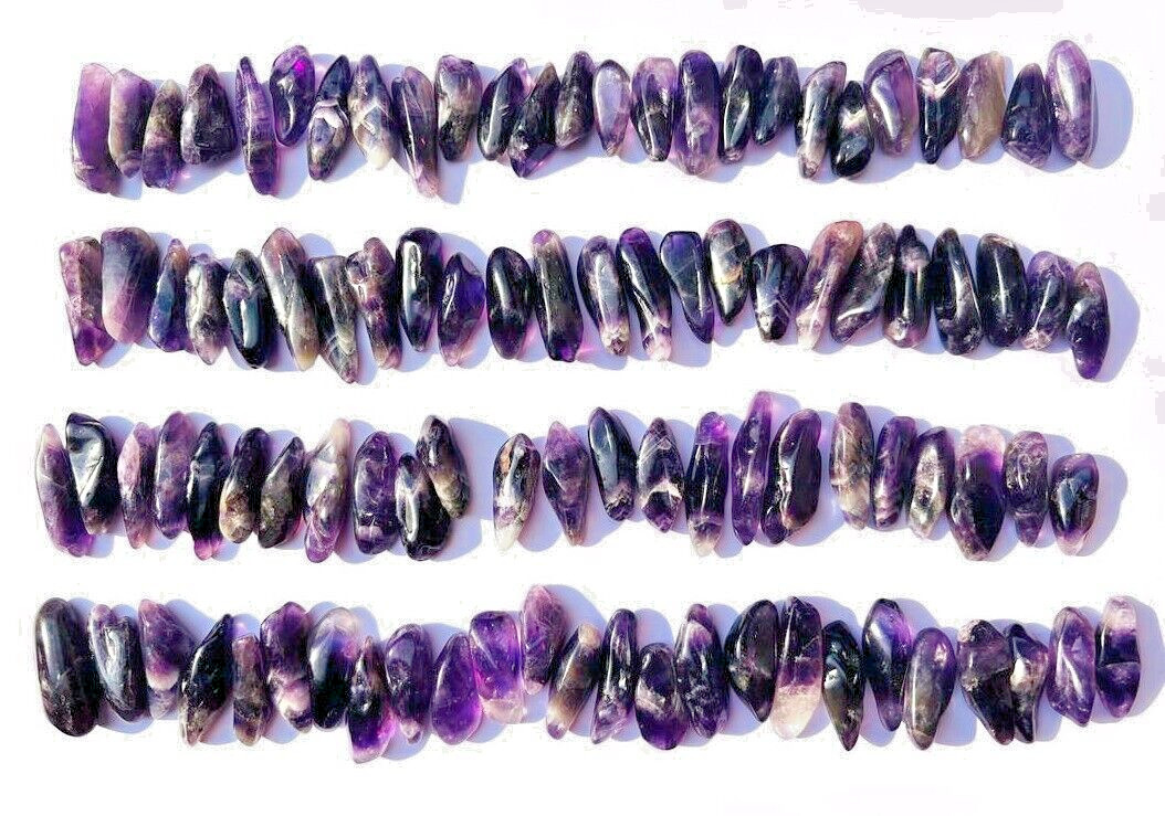 100pcs Bulk Amethyst Deep Purple Gemstone Point Best Gem Quality Polished Pieces