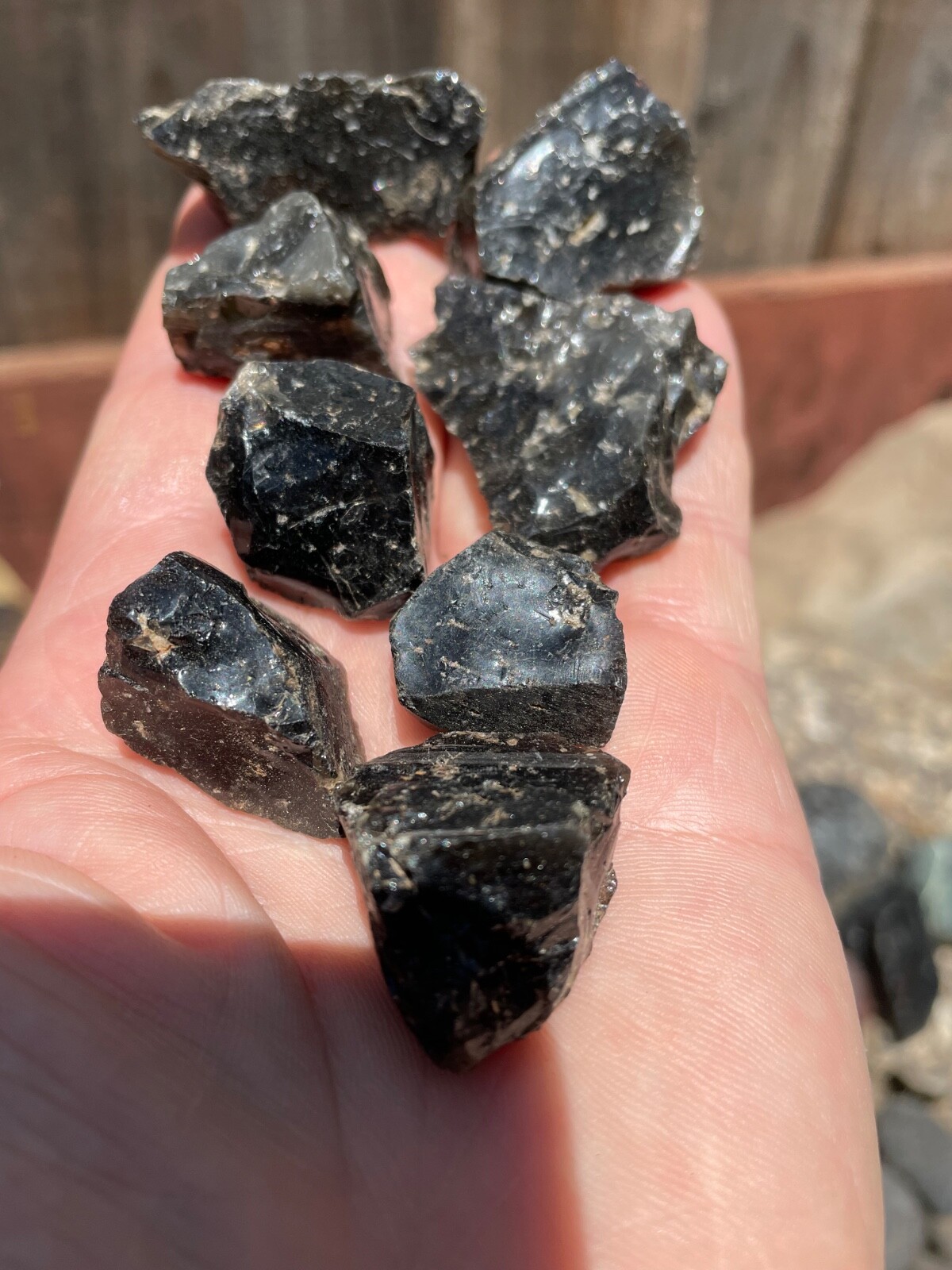 OBSIDIAN BLACK 8 pieces, 133Grams, 💎Rising Sun Rocks Crystals 💎