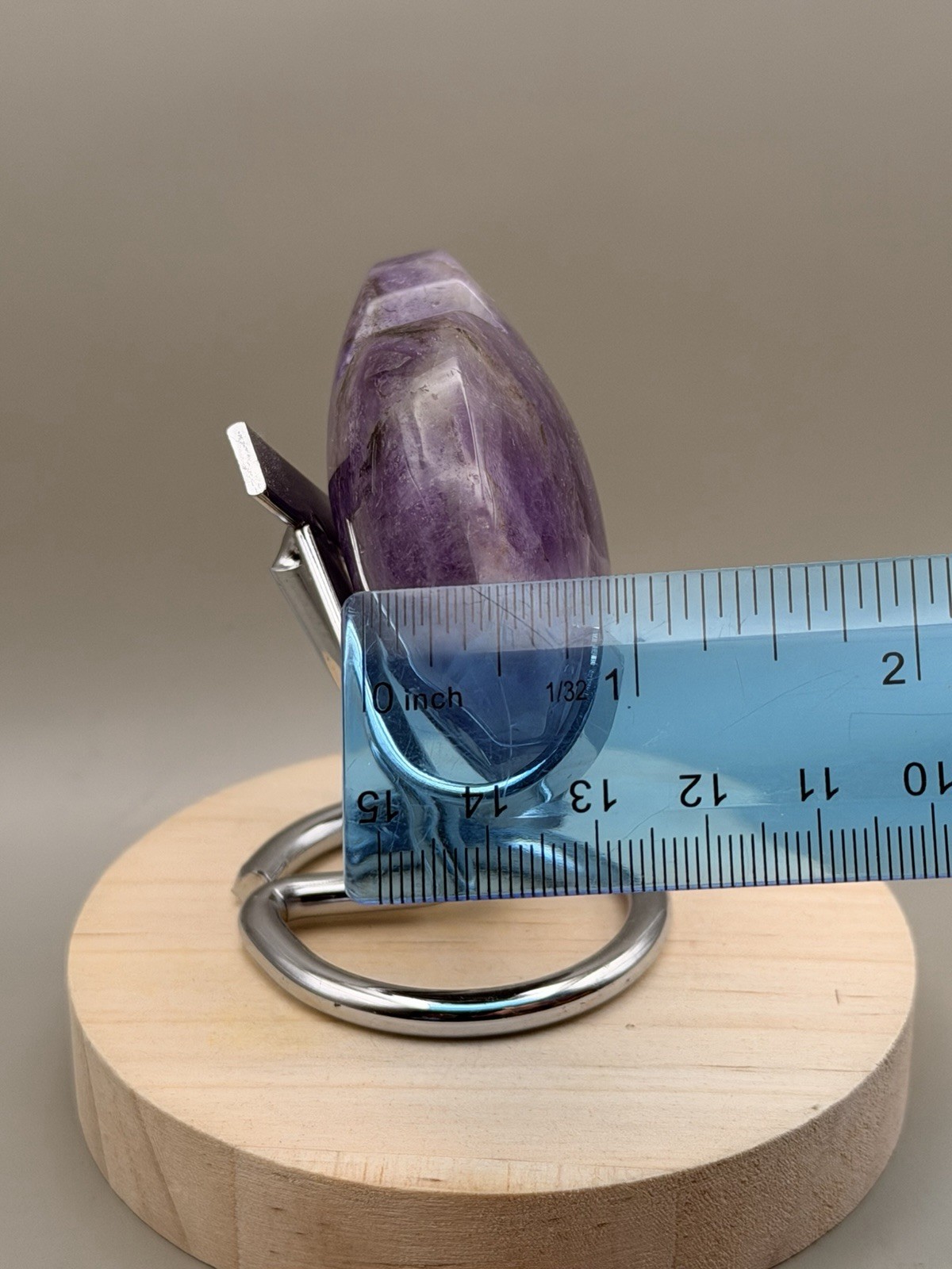 Chunky Dream Amethyst Heart Shape Palmstone Natural Crystal Reiki Chakra Healing
