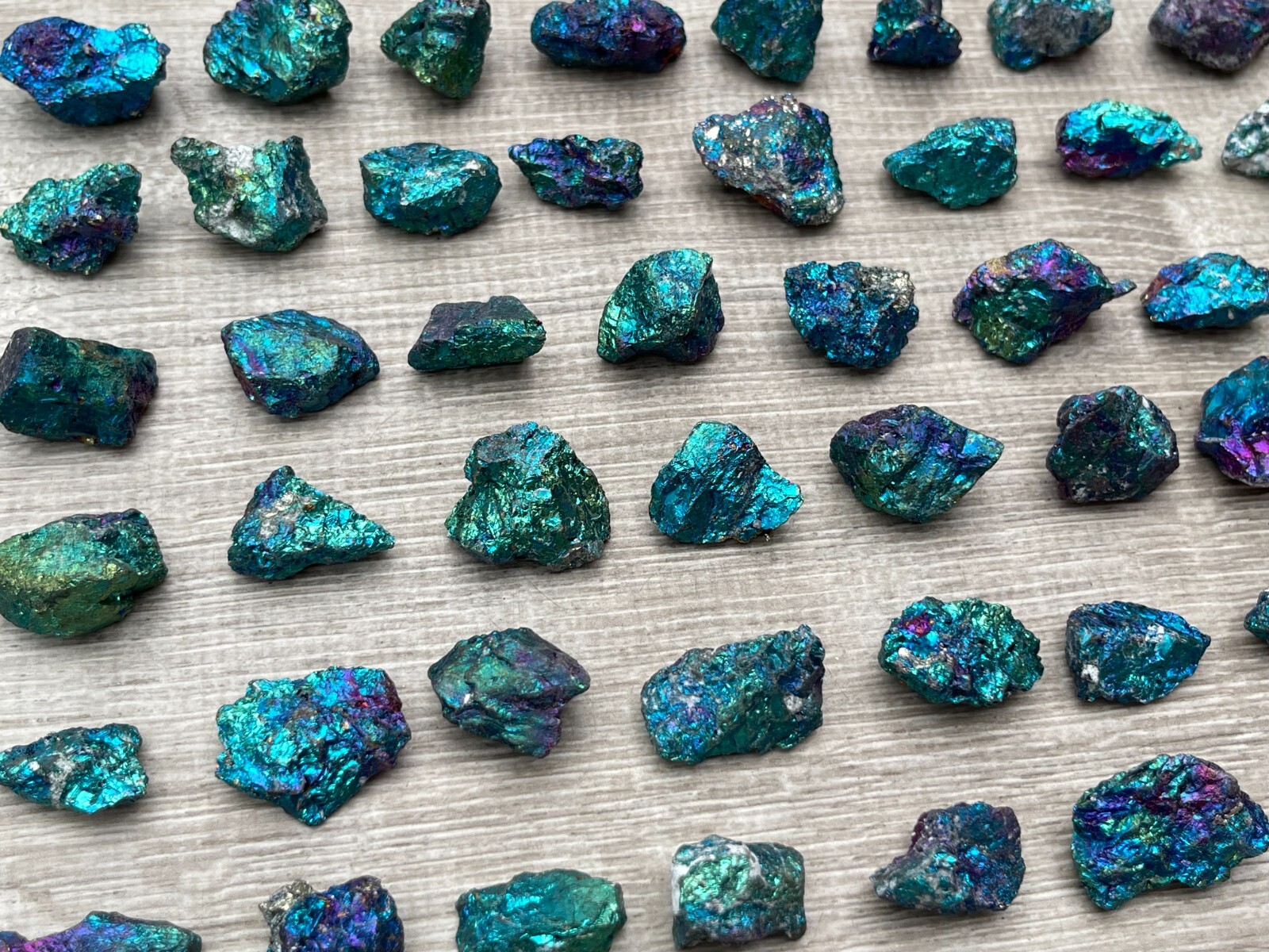 Grade A++ Small Chalcopyrite Natural Stone, Raw Peacock Ore, Wholesale Bulk Lot