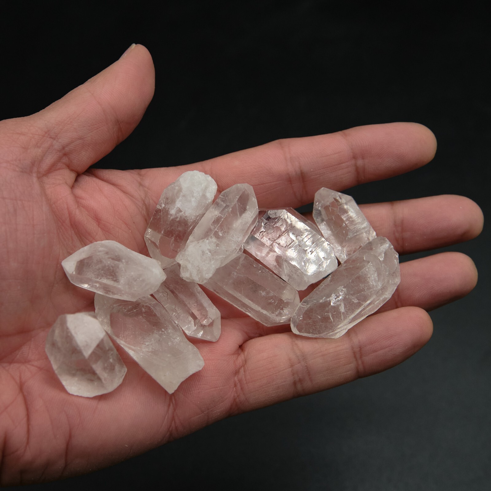 Mini Clear Quartz Point Small Rough Natural Raw Stone Wholesale 2-4cm x 20 Pcs