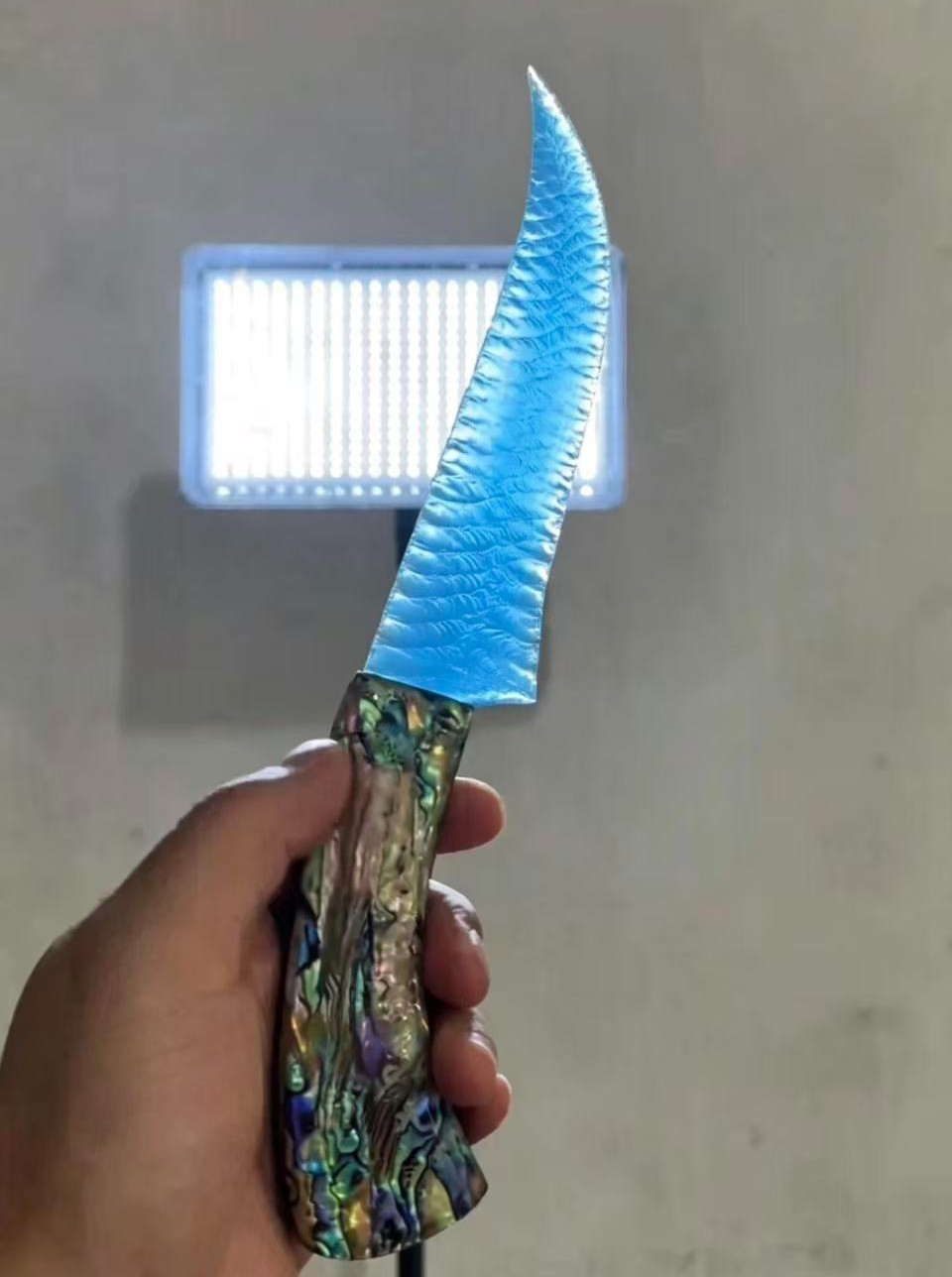 6″ Cat eye stone Crystal Glass Knife Handmade Crystal Blade decor gift