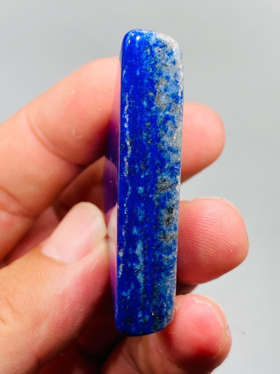 Lapis Lazuli Slice Triangle Royal Blue Natural Stone From Mine Mineral