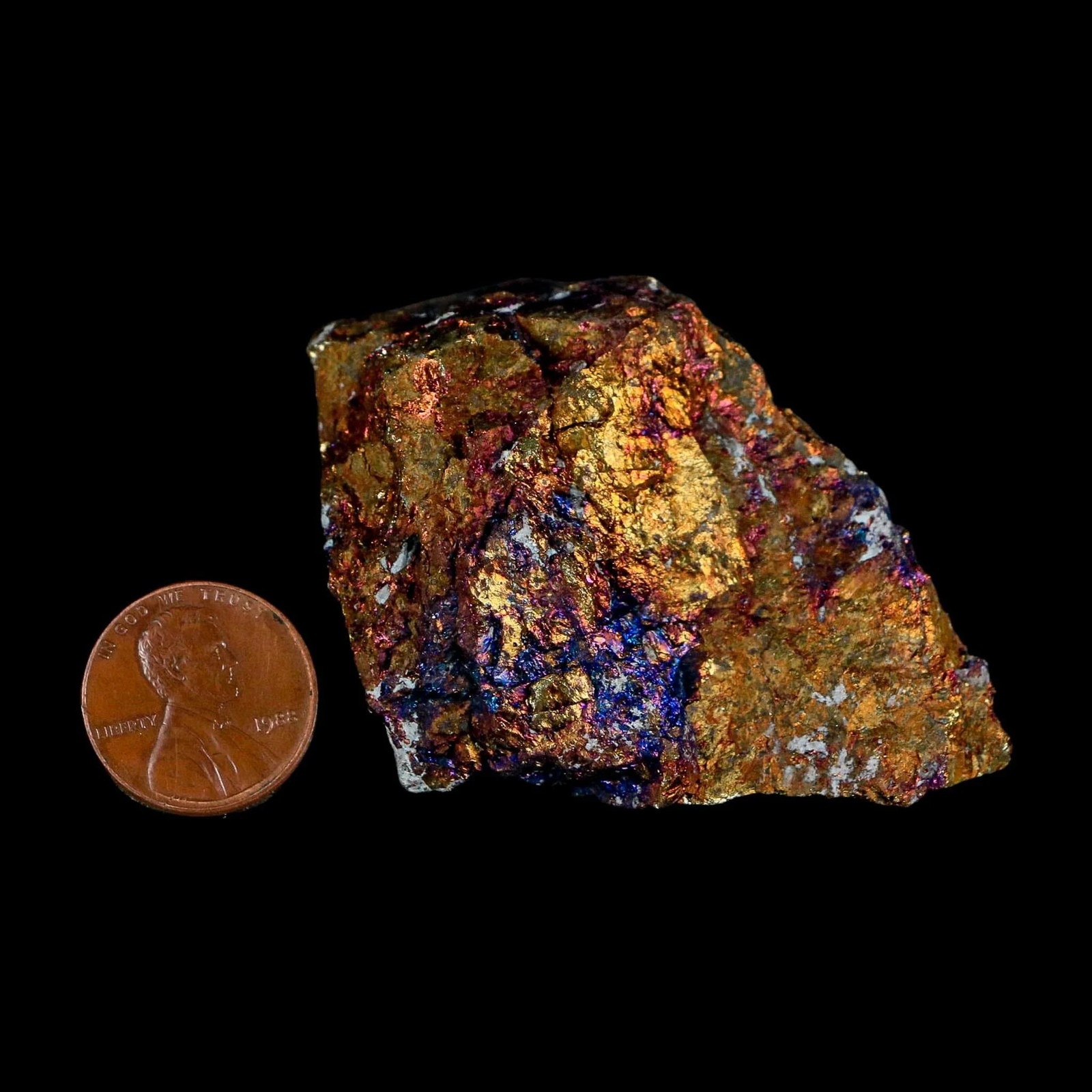 2.6″ Chalcopyrite Bornite Brilliant Multicolored Peacock Ore Chihuahua Mexico