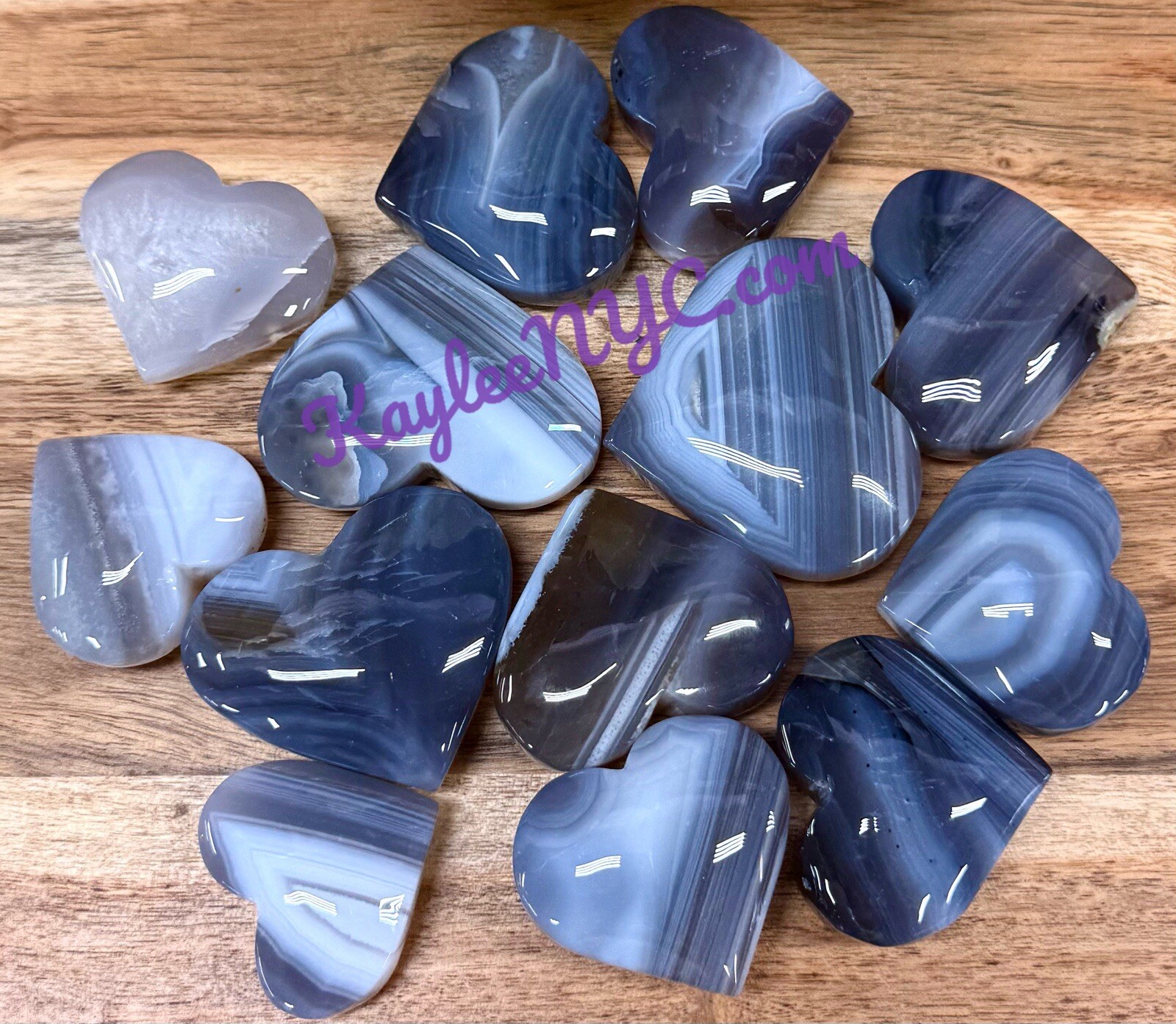 Wholesale Lot 2 Lbs Natural Botswana Agate Crystal Heart Healing