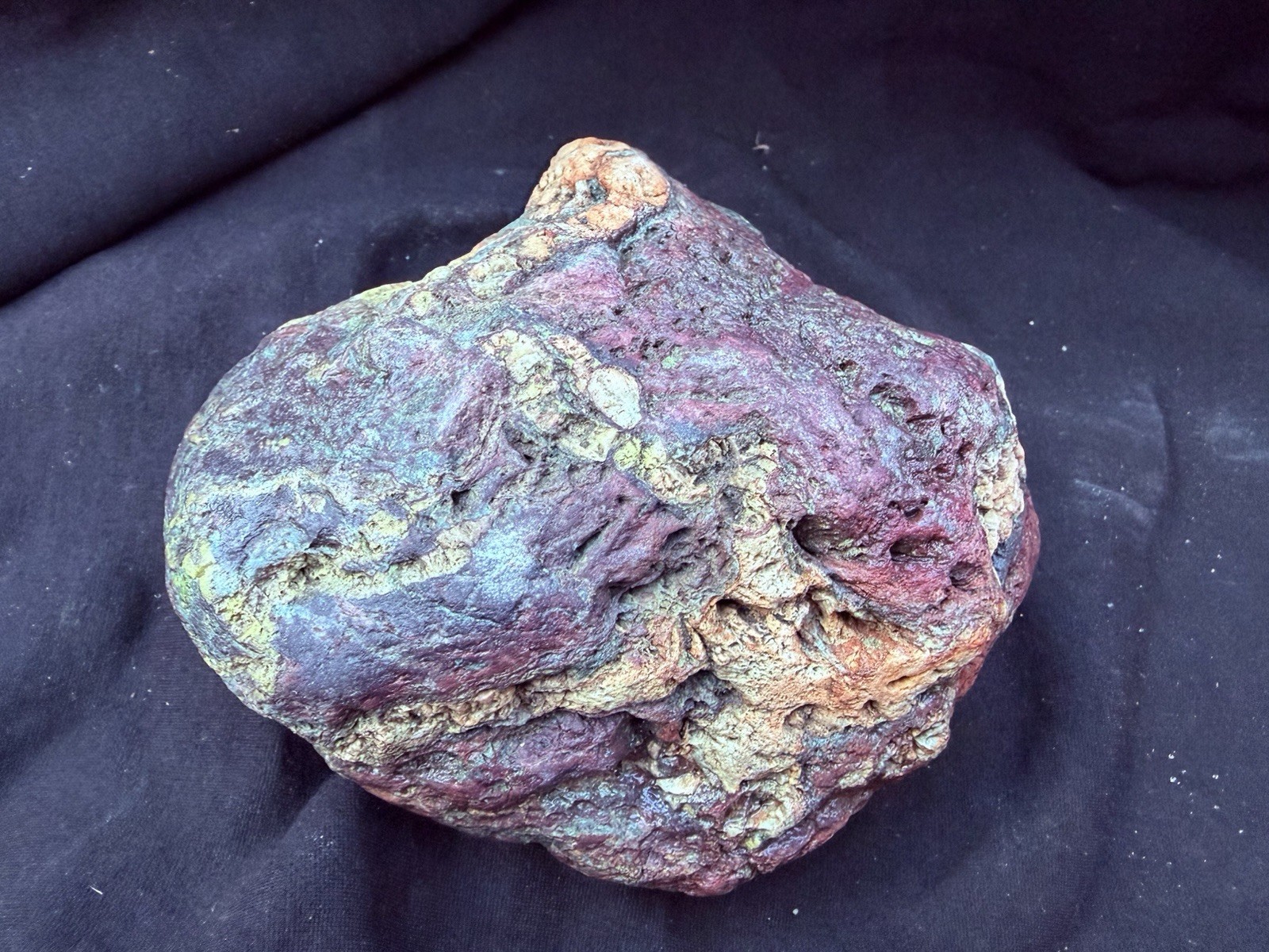 “The Alchemist” – Large Natural Multi-Color Jasper Display Stone | One-of-a-Kind