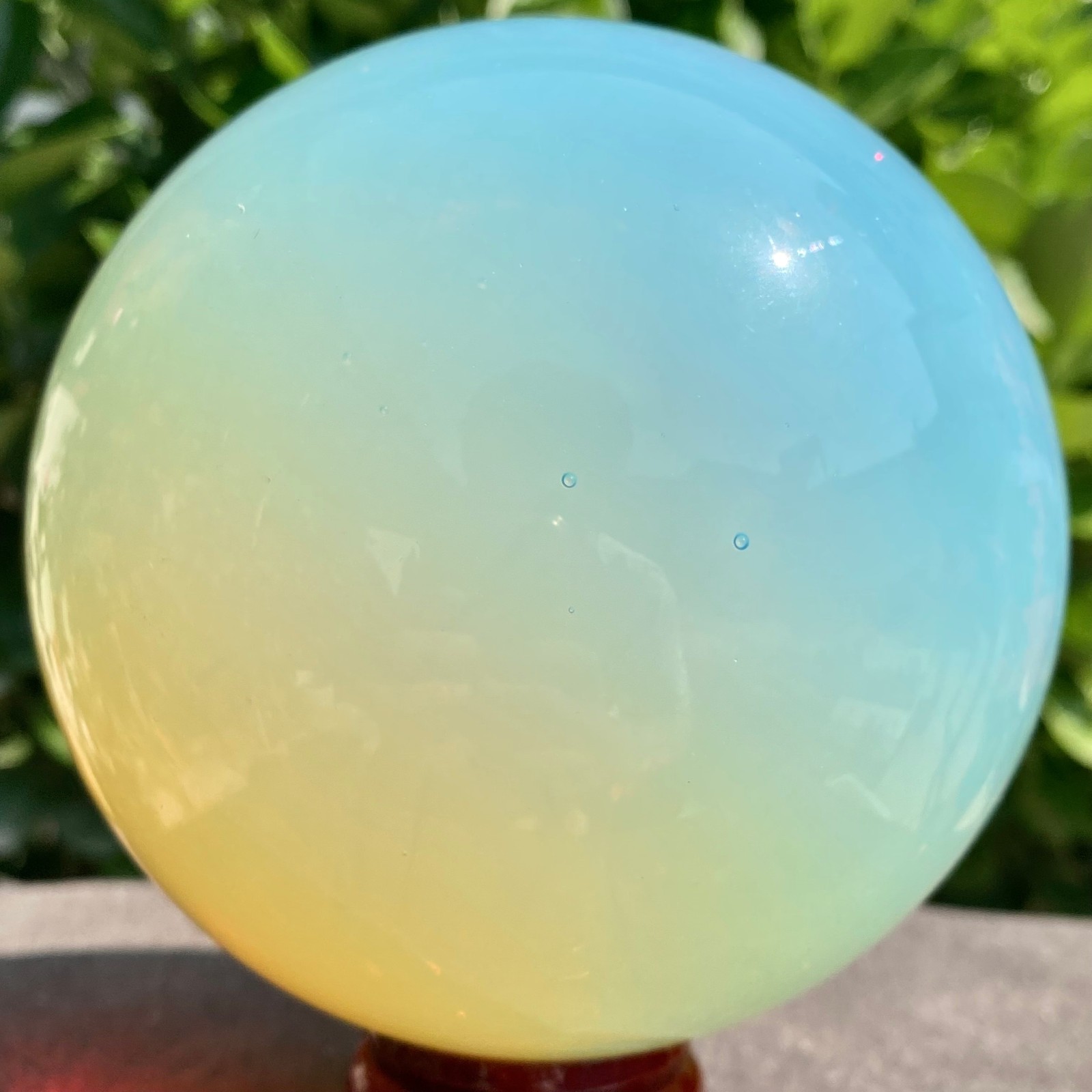 3.29LB Artificial protein stone ball rainbow crystal gemstone spiritual healing