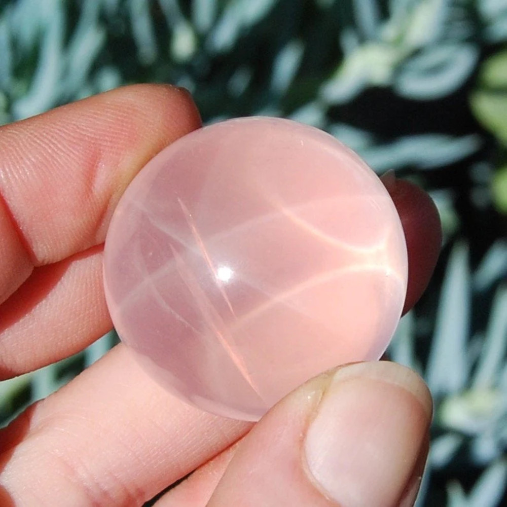 AAA STAR Rose Quartz Crystal Spheres, Many Sizes 25mm to 65mm, Mozambique