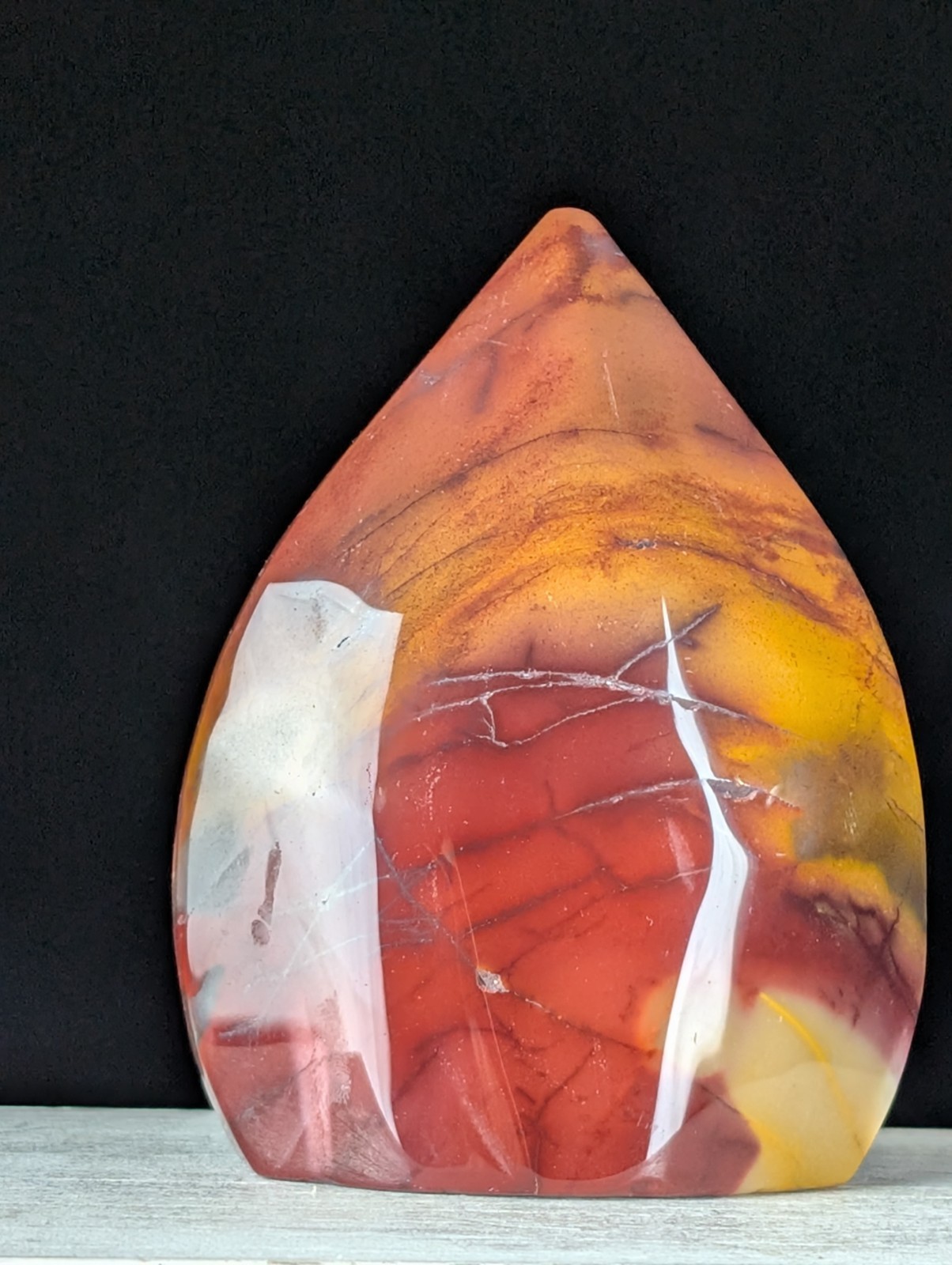 Purple Mookaite Freeform Crystal Gemstone Ornament Teardrop Chakra Reiki
