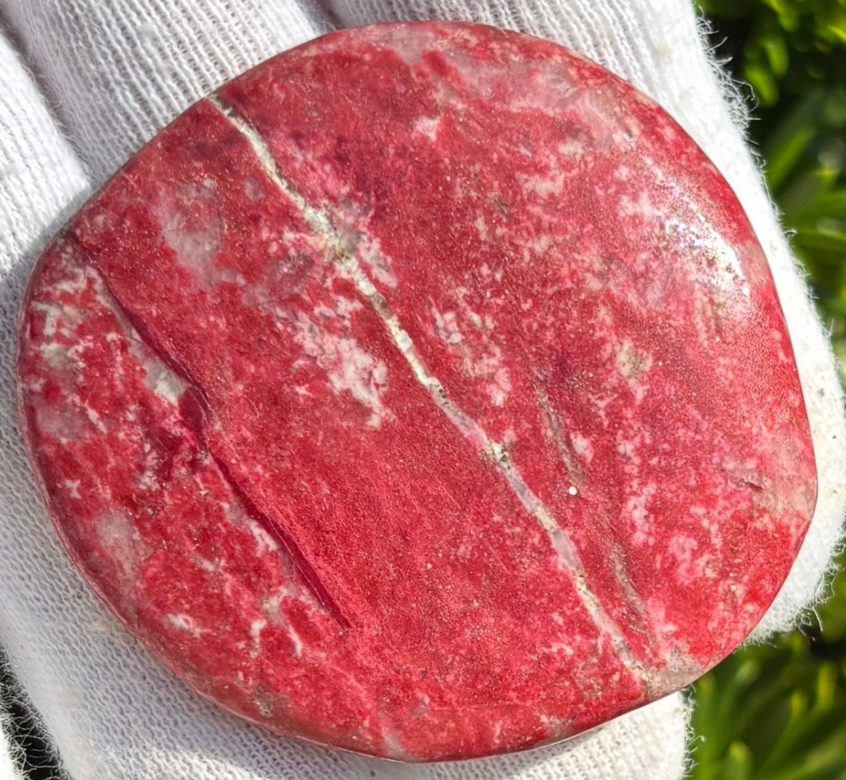 USA SALE 149g LOT 5 PALMSTONES THULITE CHAROITE THICK POCKET PALM STONES LARGE
