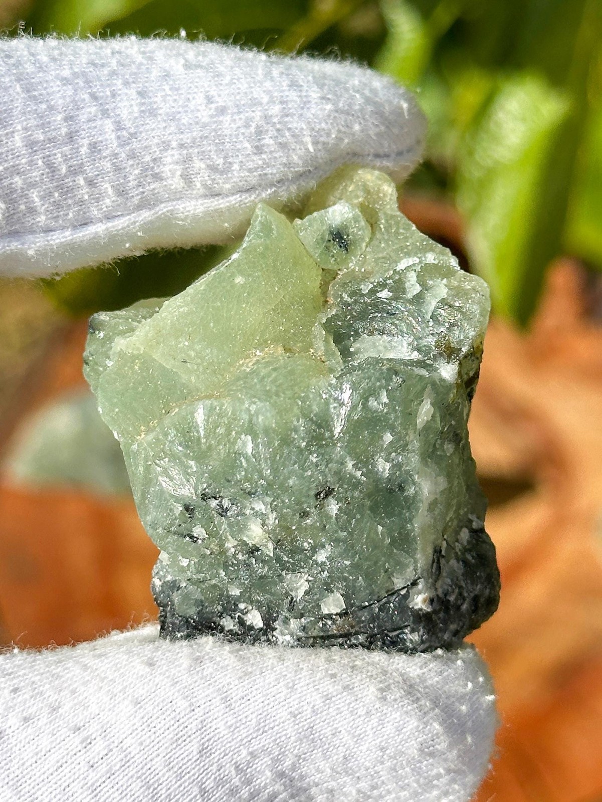 Raw Prehnite Stone / Karoo / Chiltonite / Prehnitoid / Edelite